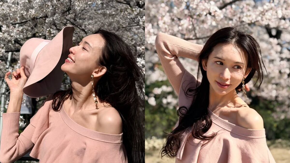 林志玲在Instagram分享一系列賞櫻美照，以優雅氣質與凍齡外貌掀起熱議。（翻攝自林志玲IG）