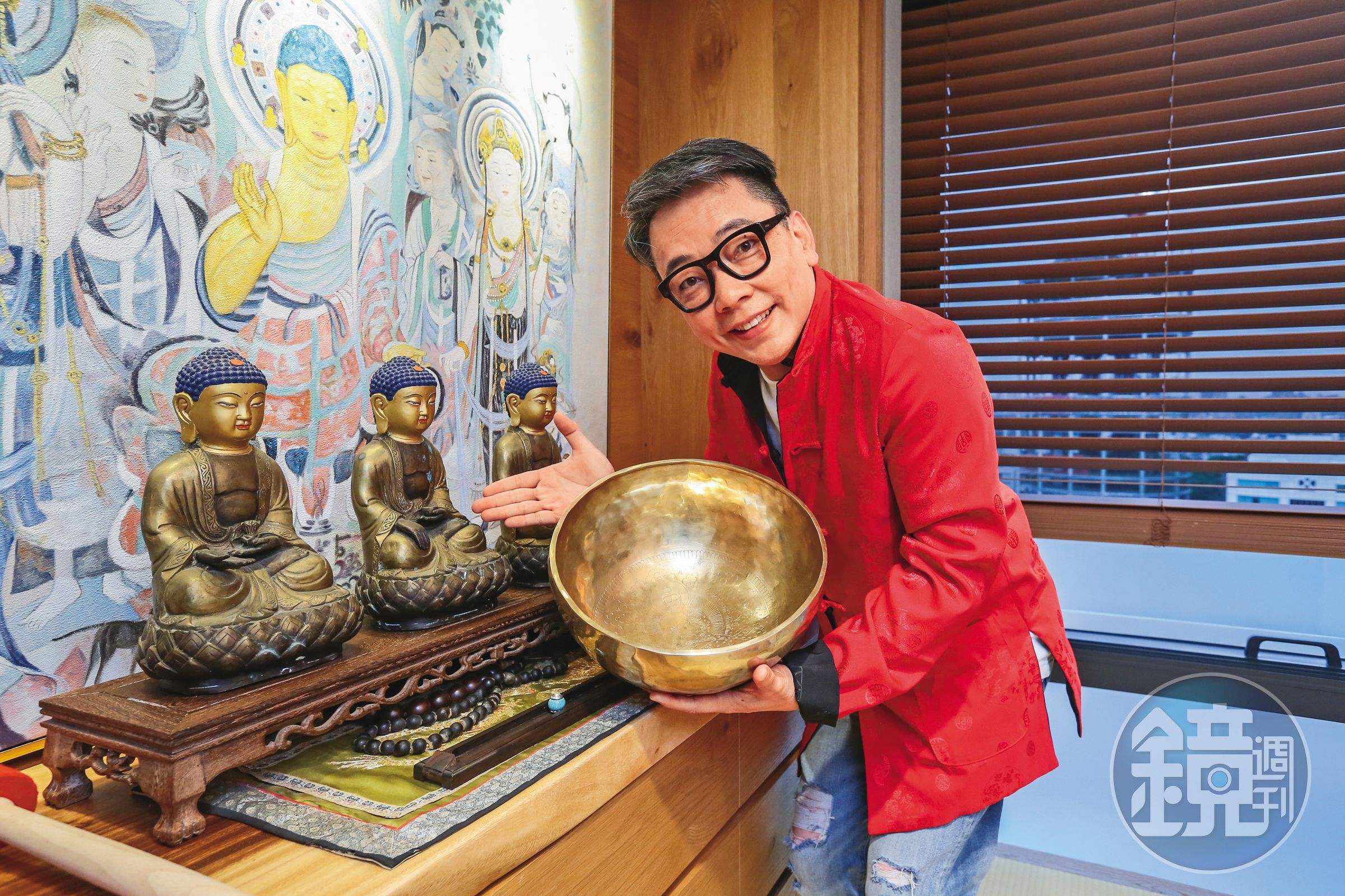 詹惟中強調看風水以客為尊，若客戶不滿意開運擺飾，可以退回。