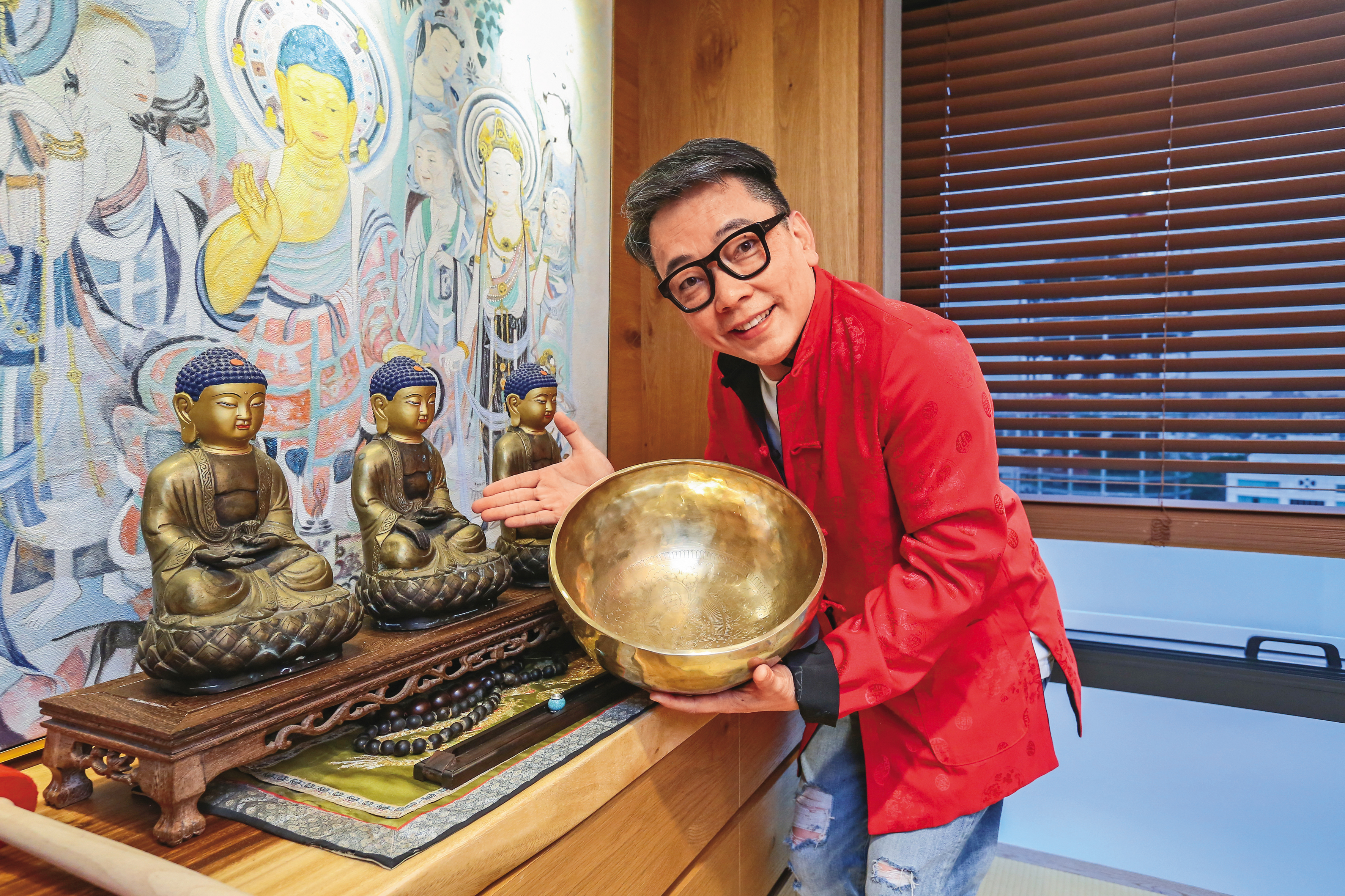 詹惟中強調看風水以客為尊，若客戶不滿意開運擺飾，可以退回。