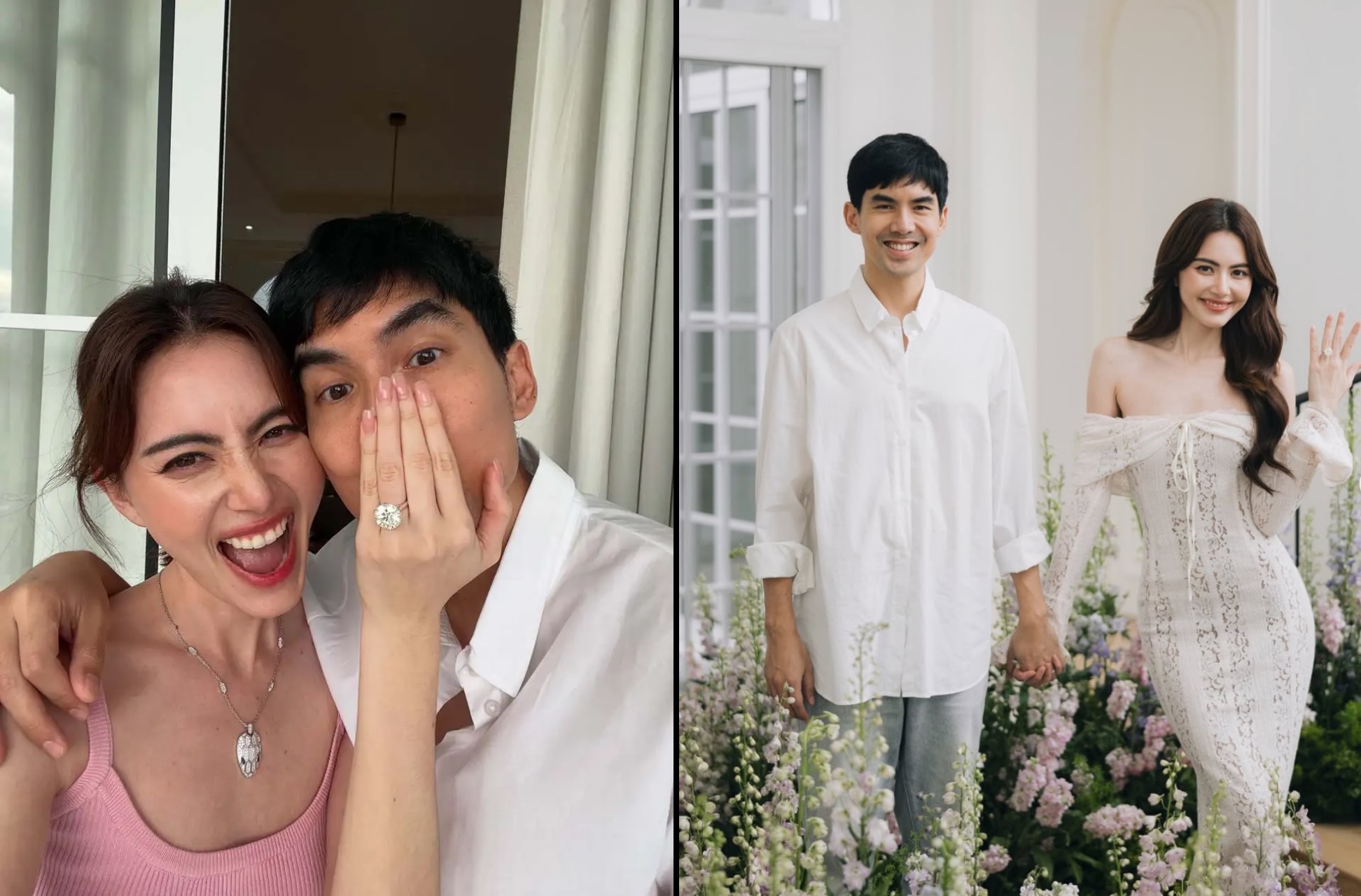 Mai與Ter 前幾個月開心宣布訂婚，不過瘋狂粉絲的跟騷，卻讓小倆口陷入恐懼。（翻攝IG）