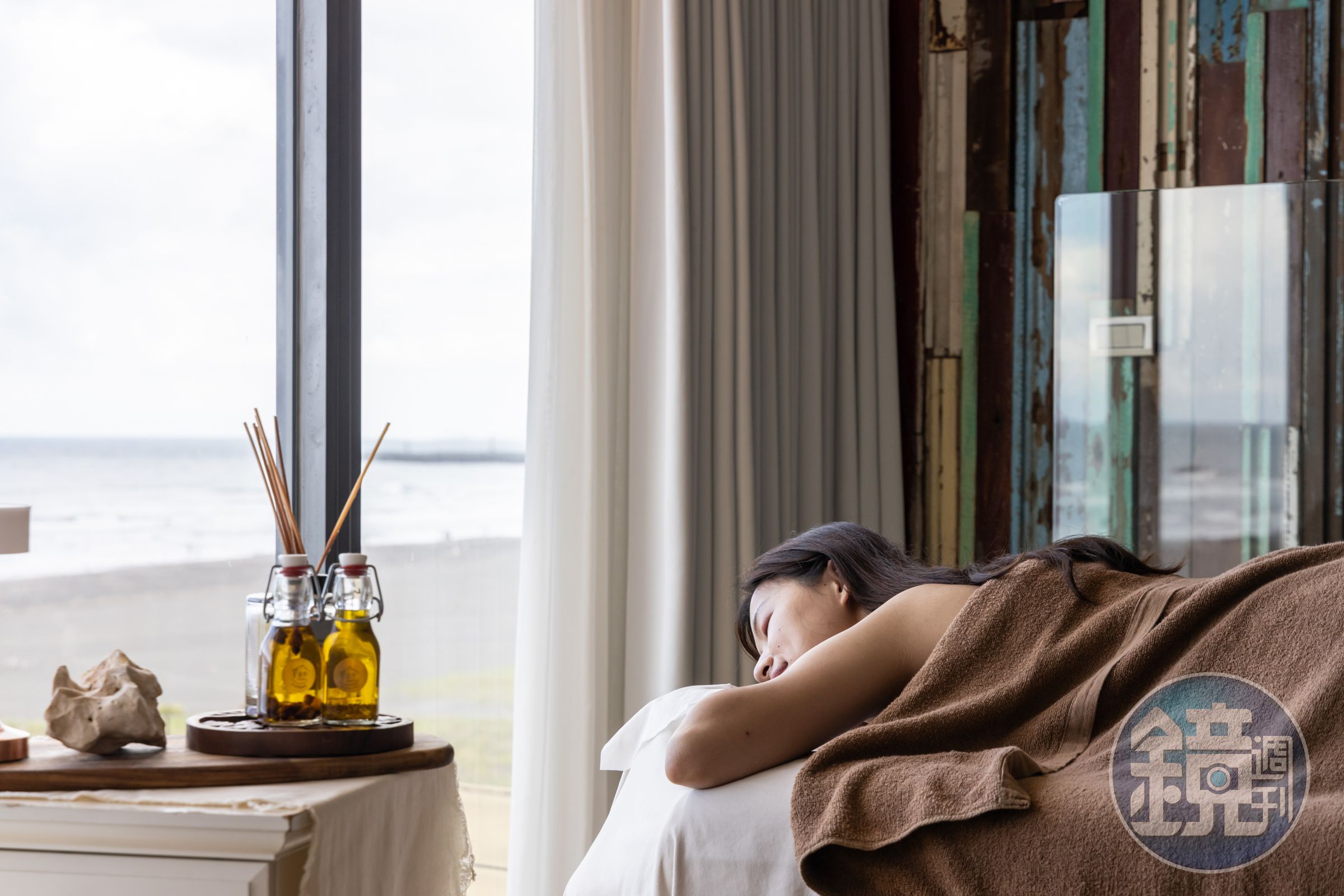 住客可以提前預約海景Spa，一邊按摩一邊看海景療癒身心。