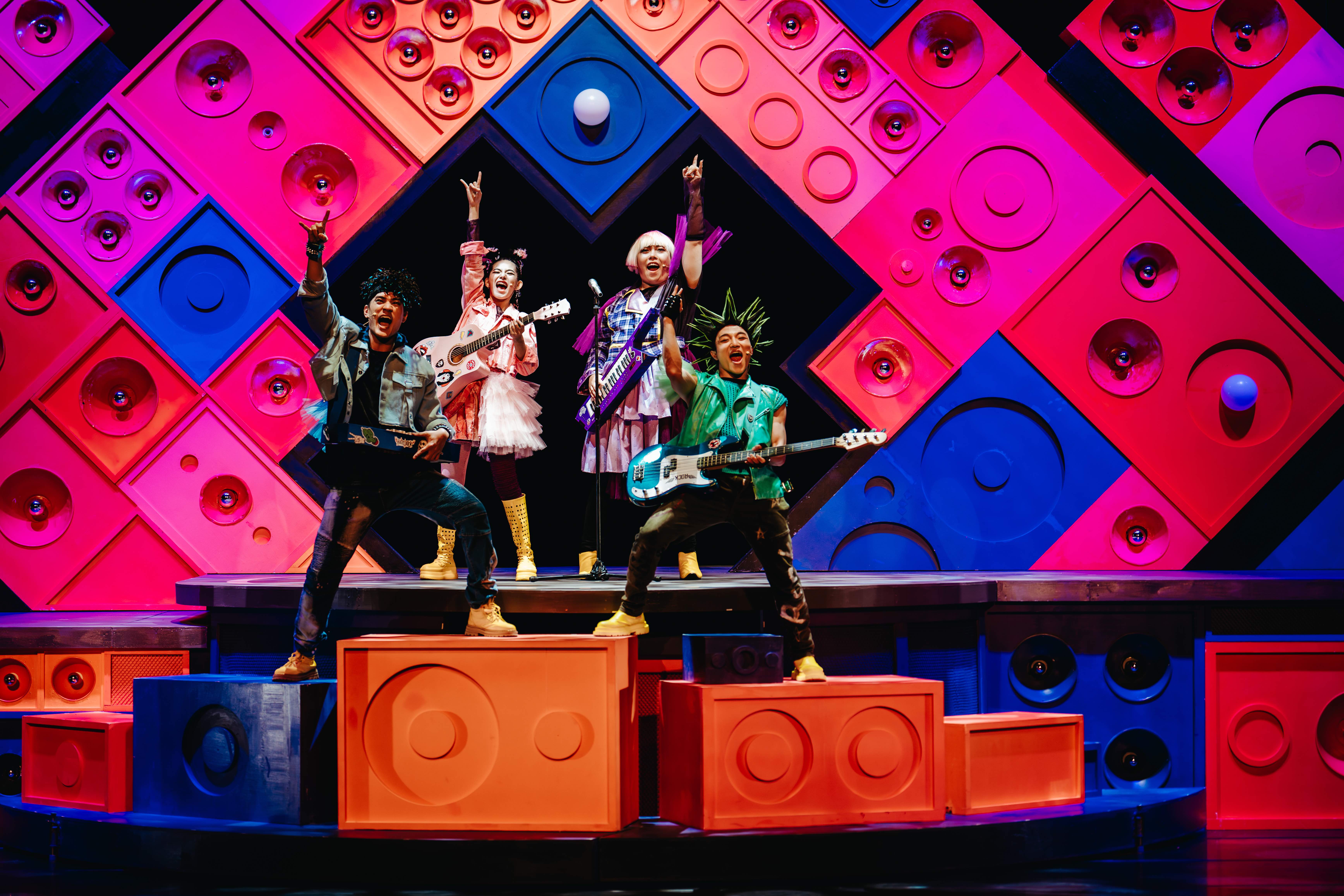 搖滾親子音樂劇《呱於醜小鴨變成搖滾巨星的那件事》由唱歌集原創製作。（ 唱歌集提供／攝影林俊永）