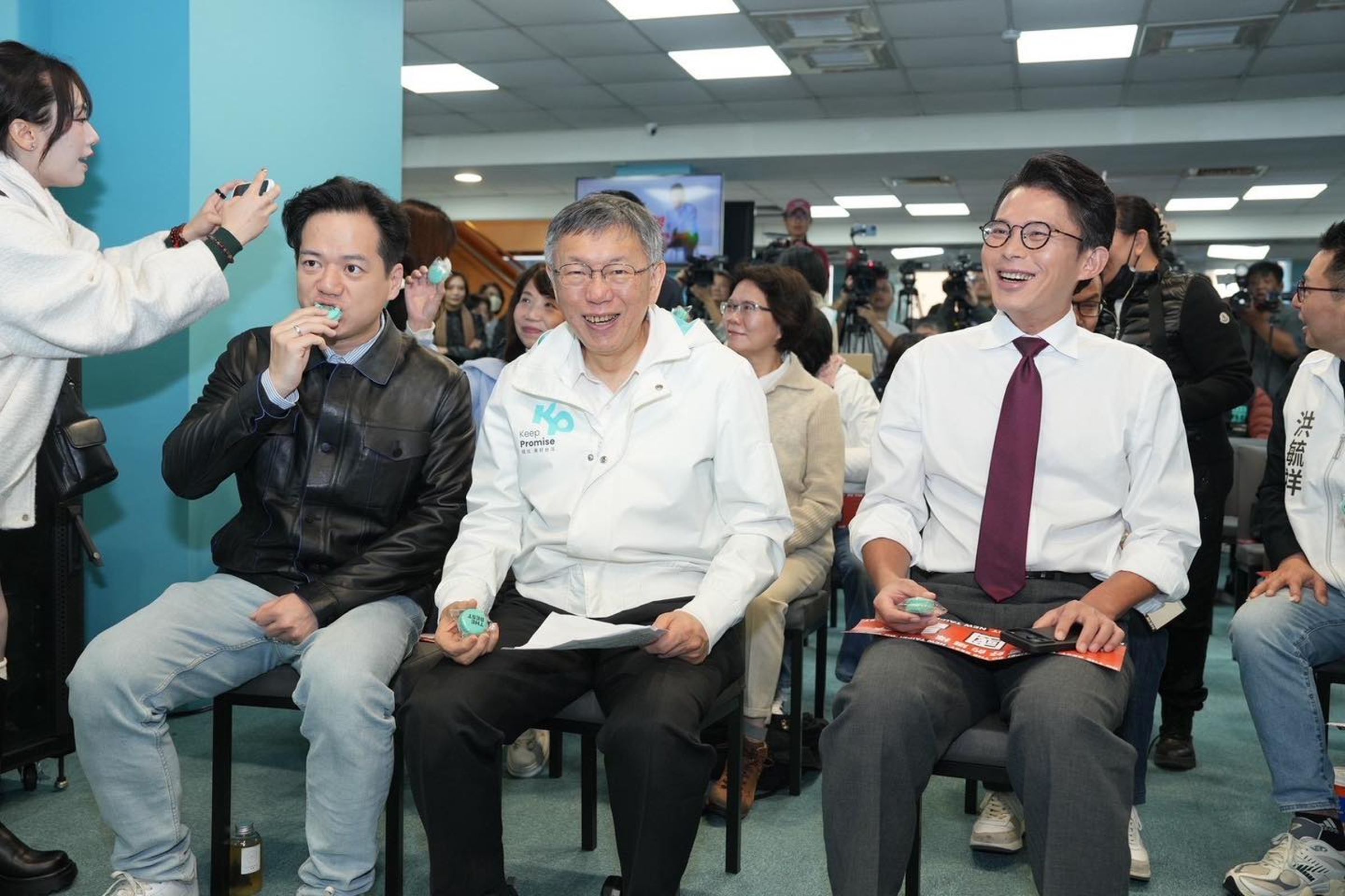 民眾黨今日正式徵召民眾黨主席黃國昌角逐2026年新北市長。(翻攝自臉書@黃國昌)