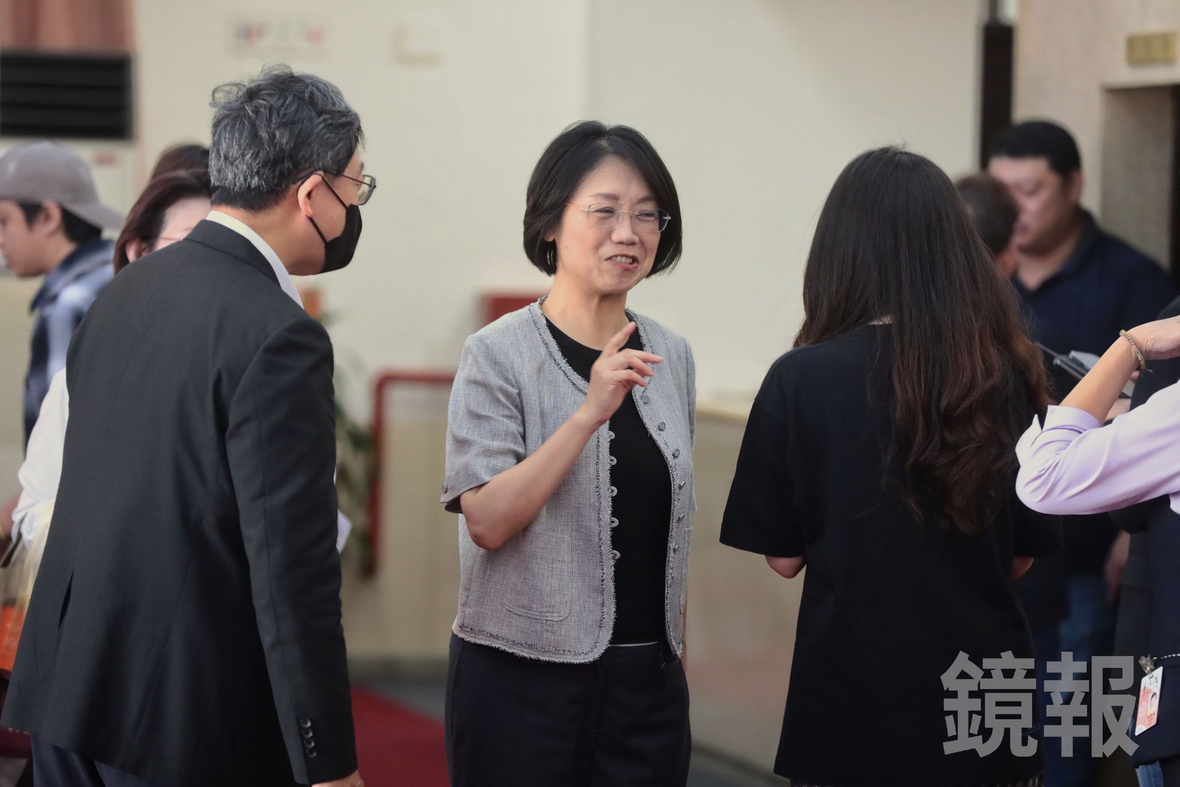 藍委翁曉玲針對文化預算大刀亂砍，包含文化部、文策院及公視等都受到劇烈影響。（鏡報林煒凱攝）