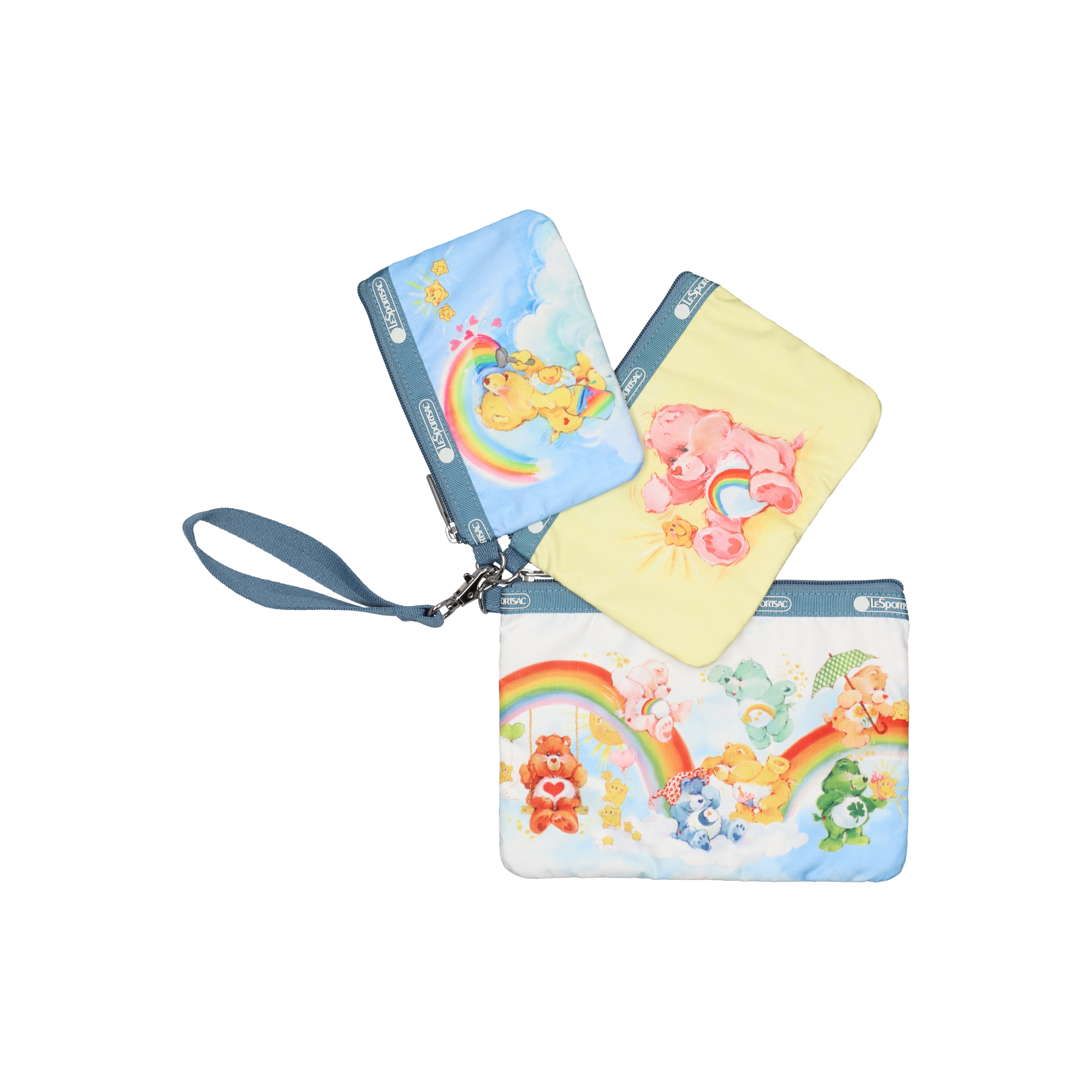 Care Bears彩虹熊樂園手提袋組合,NT$2,950。(藍鐘提供)