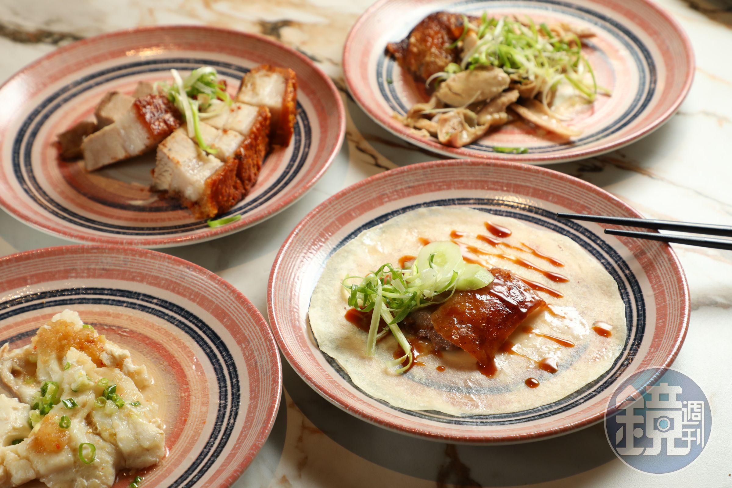 中式料理「膳」中的京式片皮鴨包餅、脆皮燒腩、甕仔雞漢來島語雞與西瓜綿蒸海上鮮,讓亞洲胃超滿足。