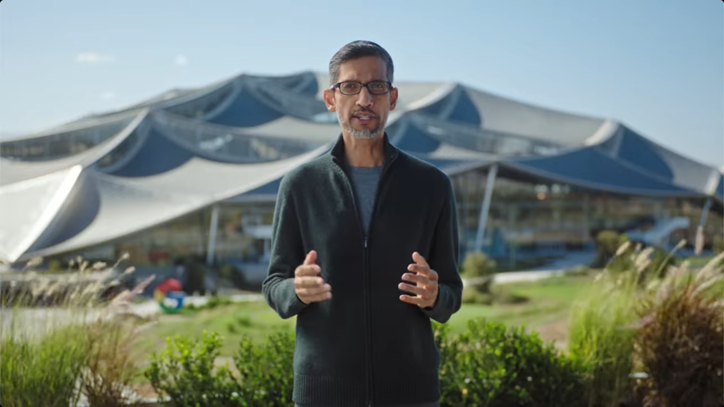 Google執行長皮察伊認為,生成式人工智慧可能不會在2025年改變你的生活。(翻攝YT@Google)