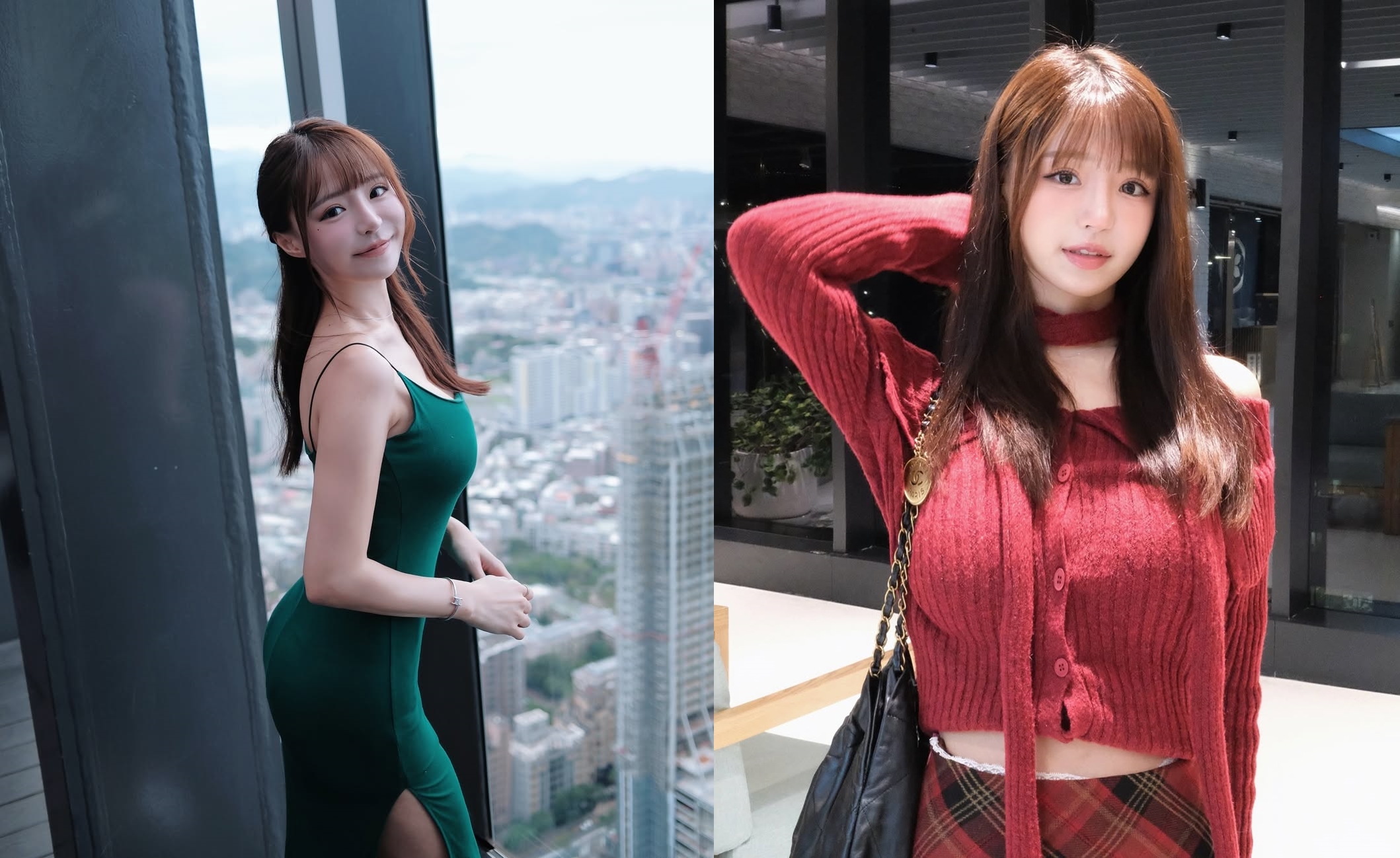 元元最近跟啦啦隊員好友去日本度假滑雪，放送養眼福利照寵粉。（翻攝IG@1105ya）