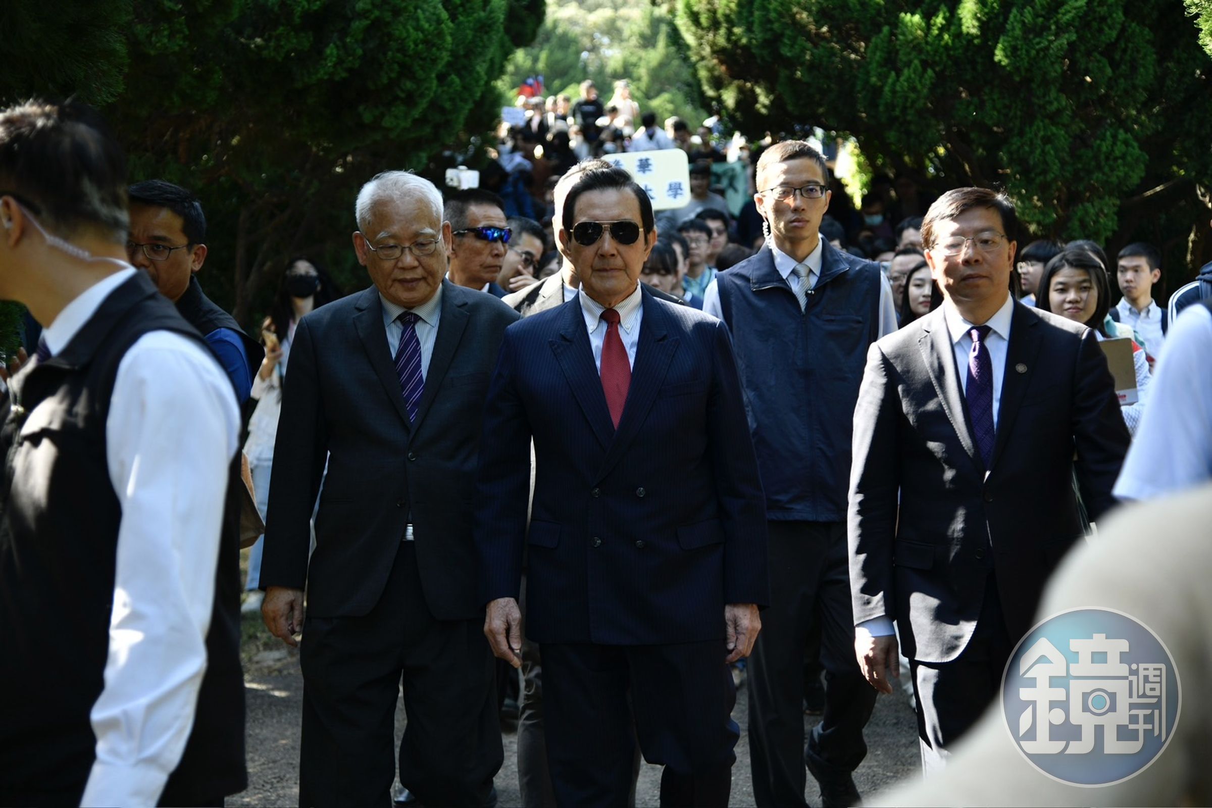 馬英九去年率中國師生團來台，卻因學生一句「中國台北」，引起台灣人不滿。（本刊資料照）
