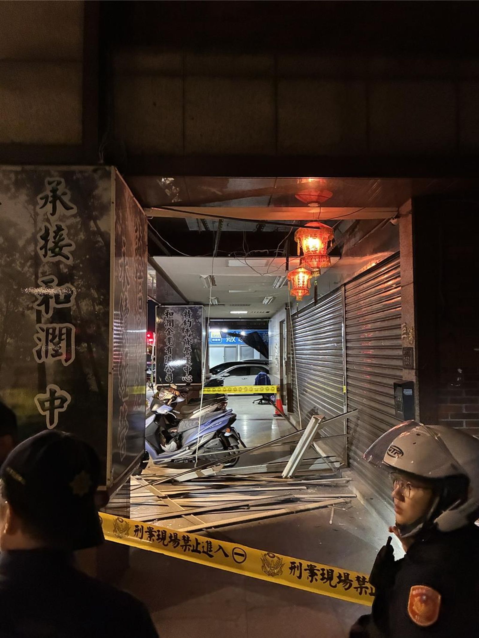 樹林開發公司遭丟擲爆裂物 凶嫌投案警疑黑幫尋仇