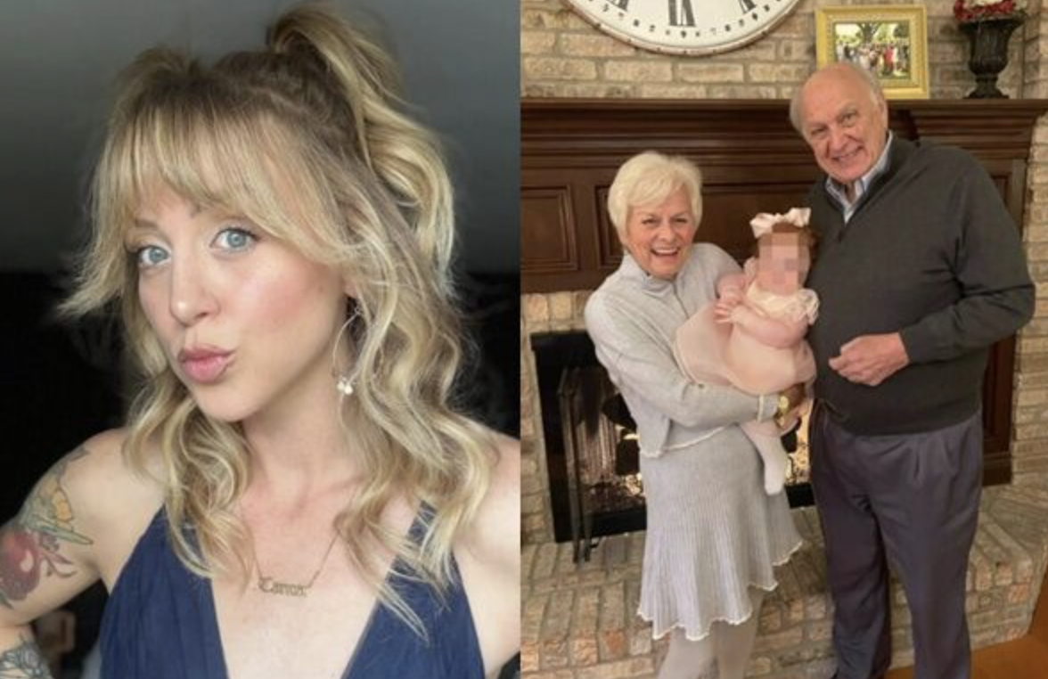 美國一名35歲的保母莎曼珊（左，翻攝臉書Samantha Booth），疑似吸毒後情緒失控傷害女童，83歲的老翁（翻攝自臉書Kelley Ong Smith）為保護孫女慘死。