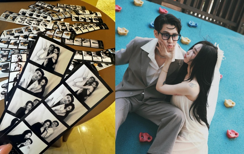 許允樂（右）近日宣布再婚男星李玉璽（左），面對外界質疑親自回應，坦然分享兩段婚姻的不同選擇與心境。（翻攝自Threads/byleway）