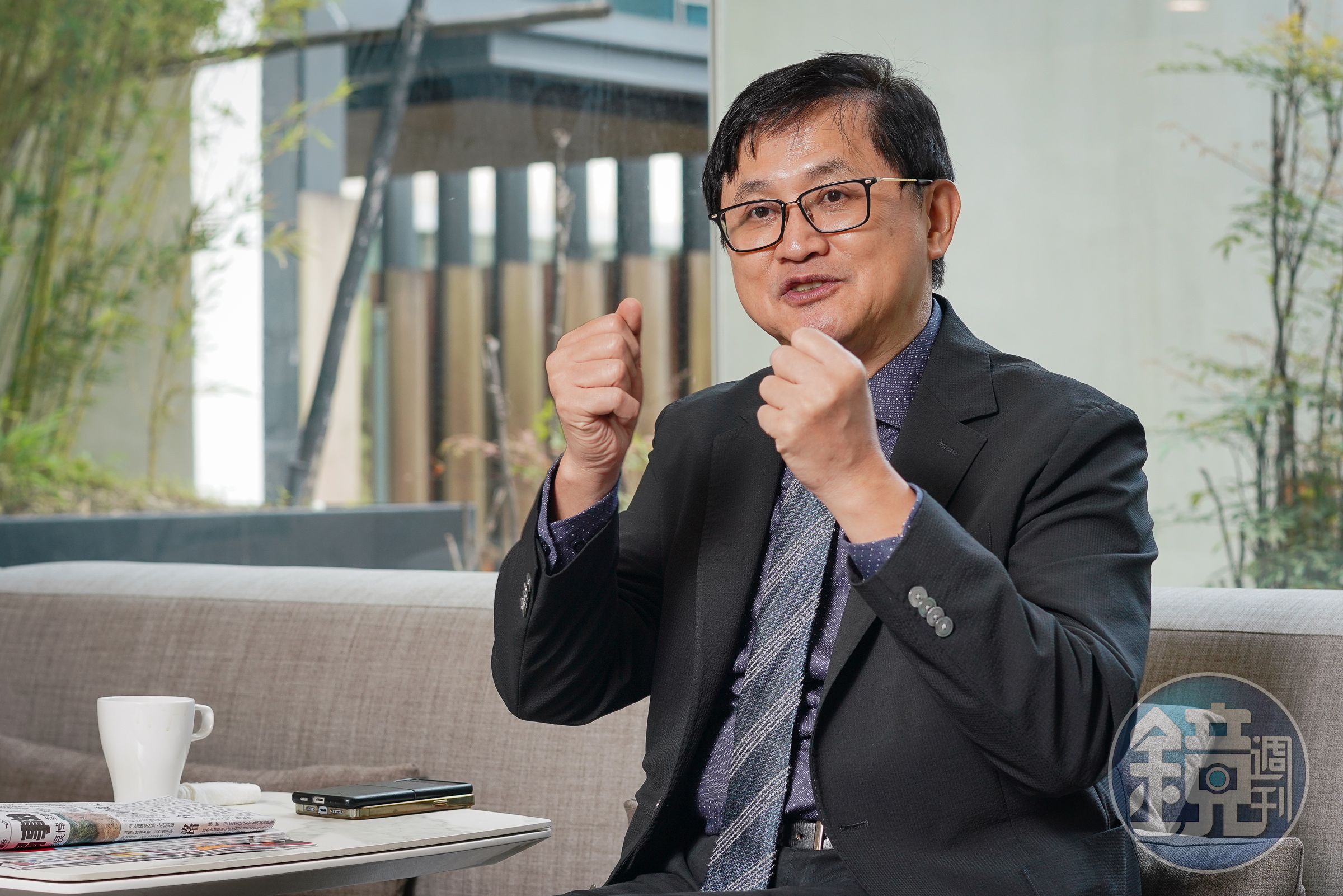 川普當選後對台積電與台灣半導體的影響，童子賢（圖）認為不會因為哪個人當選而改變，束崇萬則稱台灣半導體產業的「根基」仍深植於本土。（本刊資料照）