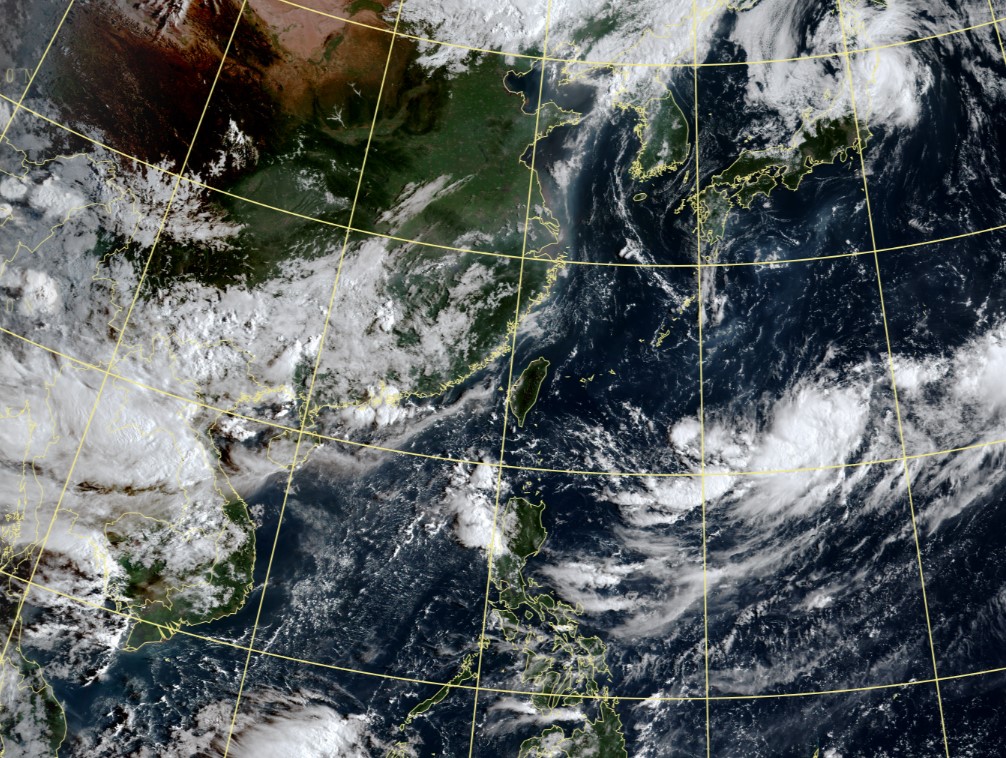 未來一週台灣受低氣壓帶持續影響，天氣轉趨不穩定。（氣象署提供）