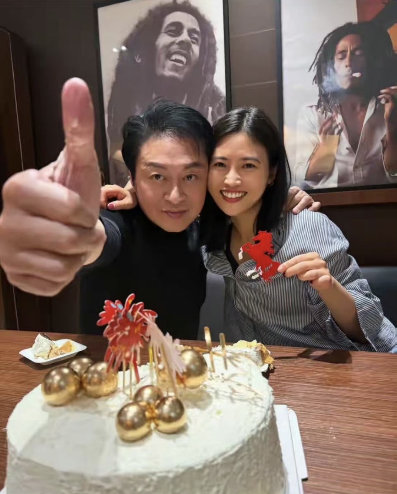 馬景濤與小26歲女友Jane穩定交往3年。(圖/翻攝自微博)