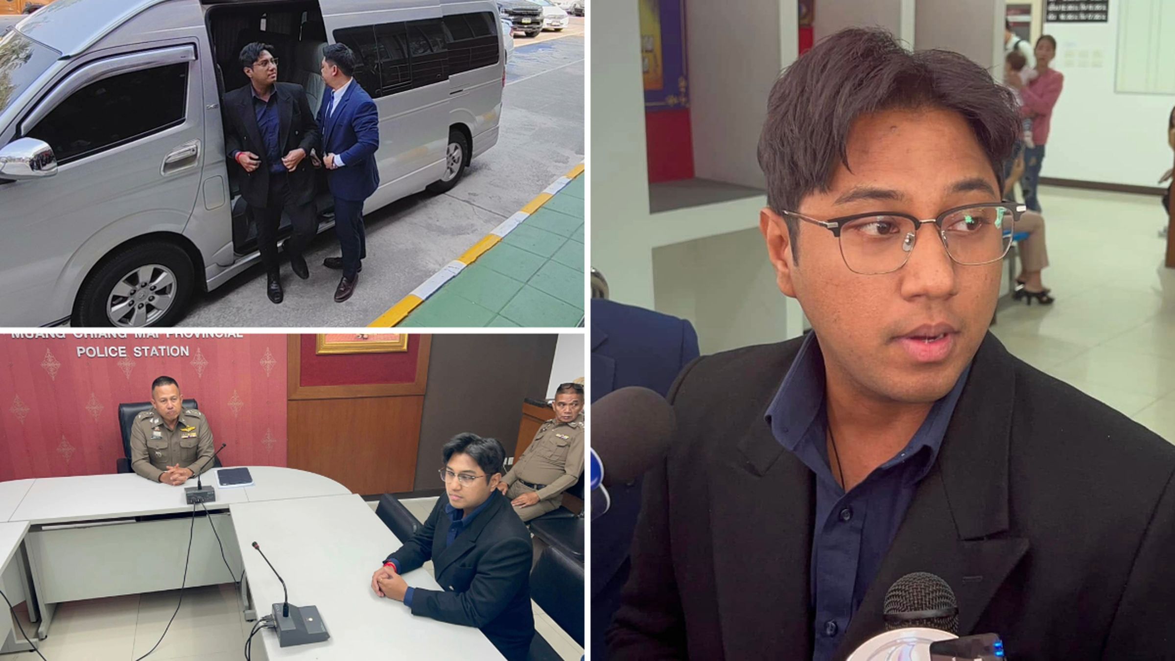 泰國眾議院議員猜言帕宛今天到警局投案,承認自己性侵台灣女遊客。(翻攝自臉書)
