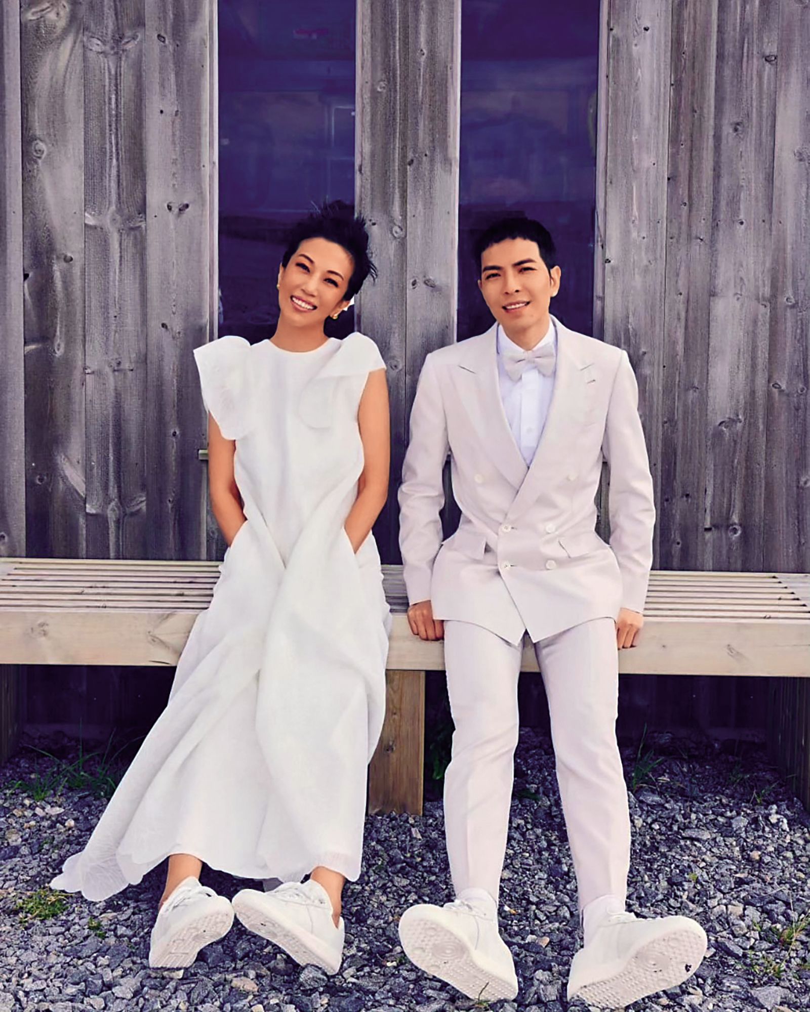 蕭敬騰（右）和Summer（左）愛情長跑，去年宣布結婚，正式公開夫妻身分。（圖／鏡週刊）