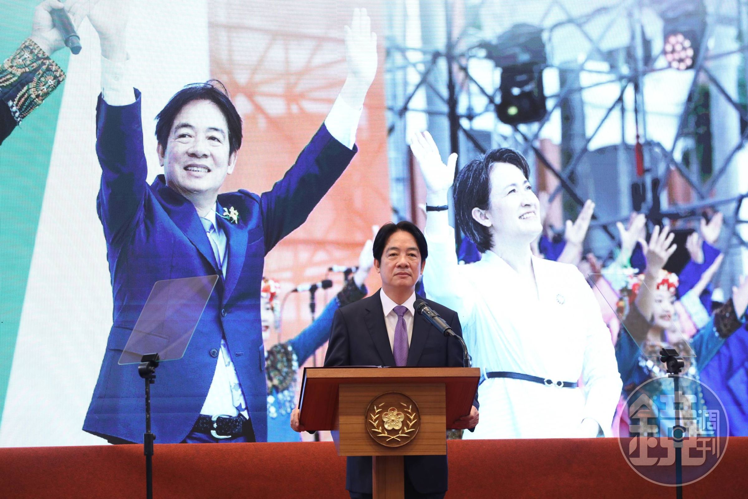 總統賴清德在就職滿月記者會宣布成立氣候變遷、防衛韌性、健康台灣3大委員會。