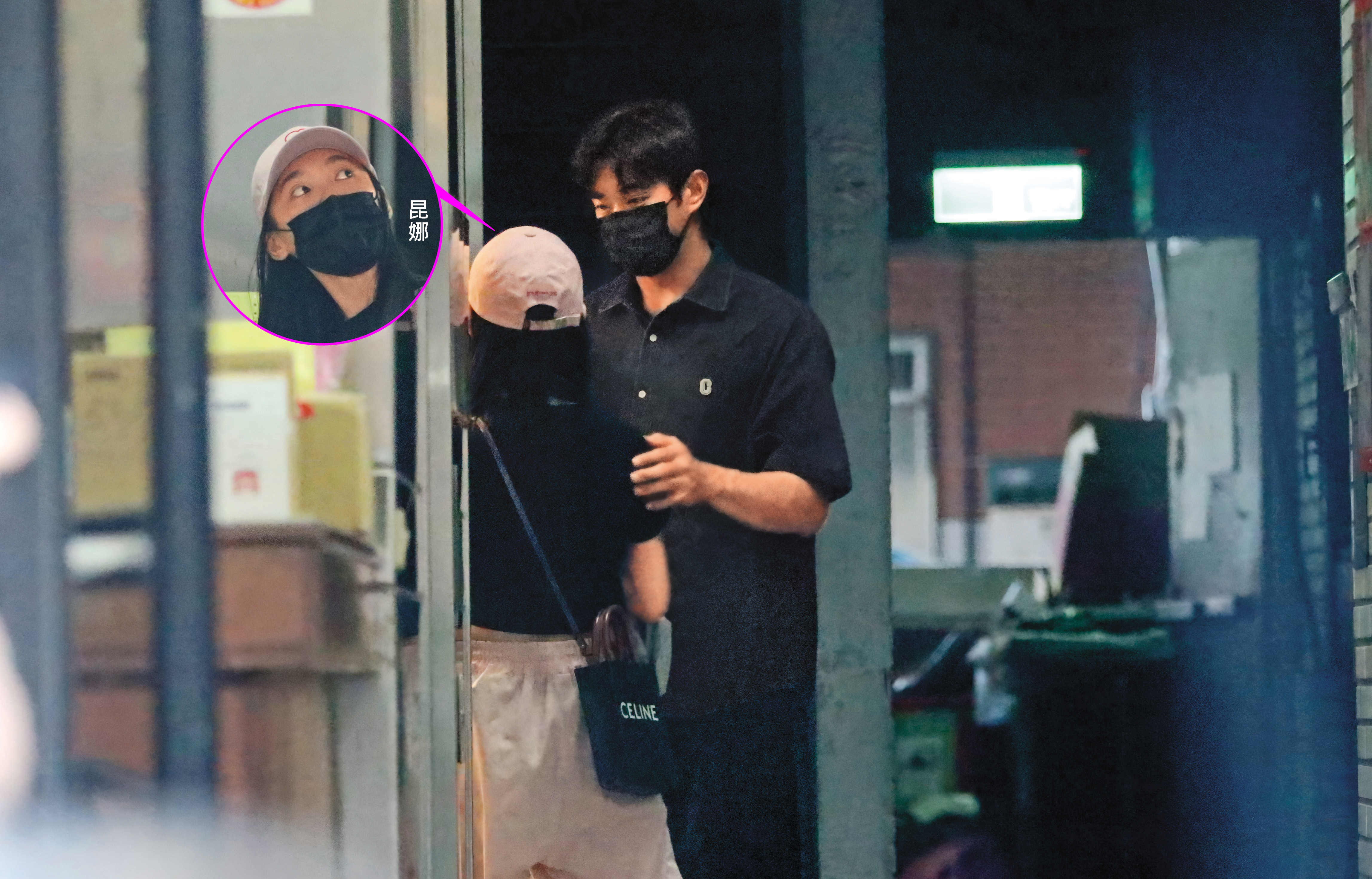 本刊之前直擊已婚有小孩的昆娜（左），在台北住處與球員張祐嘉（右）約會。