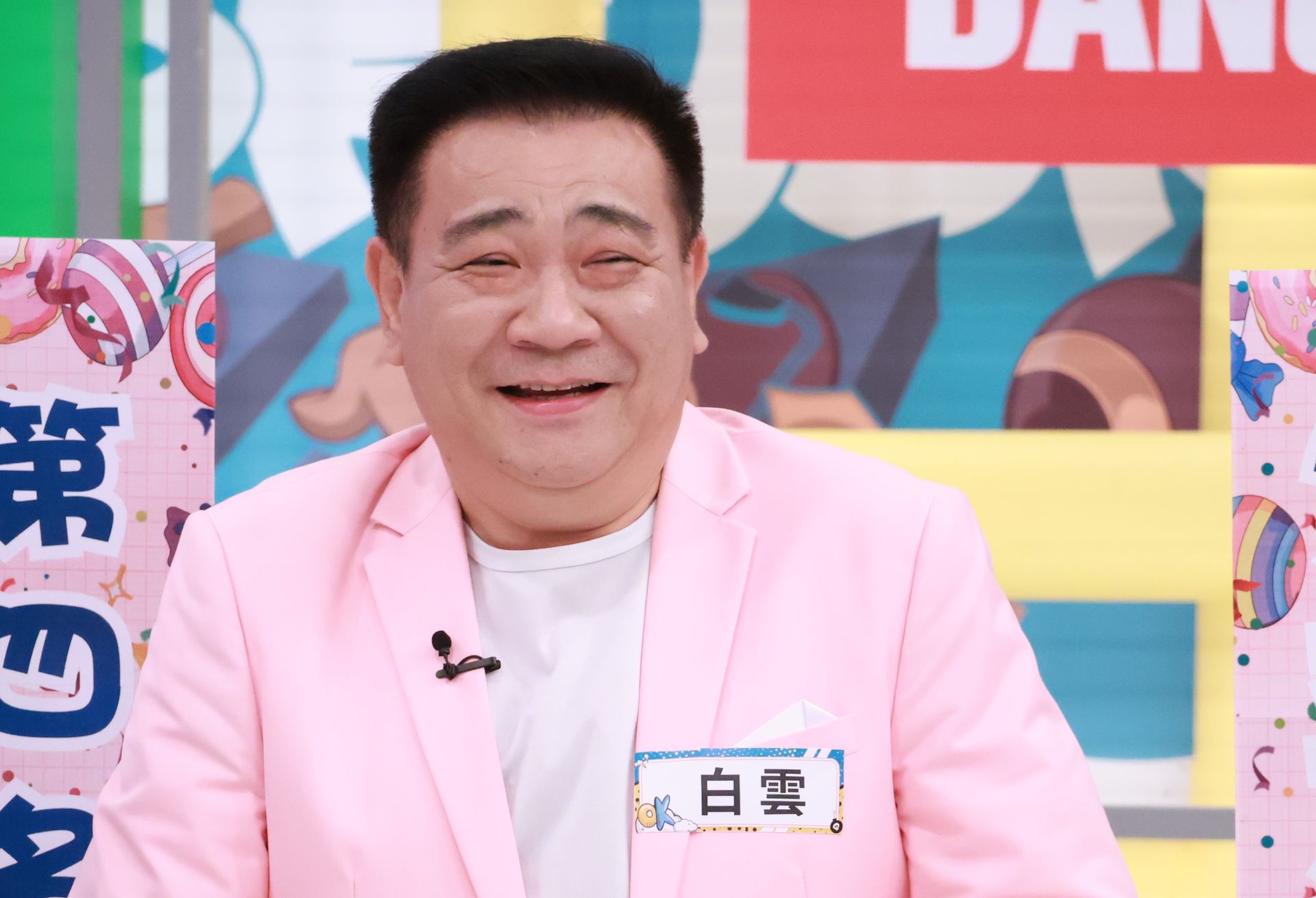 白雲錄影自曝出外景挑戰極限的經驗。（中天提供）
