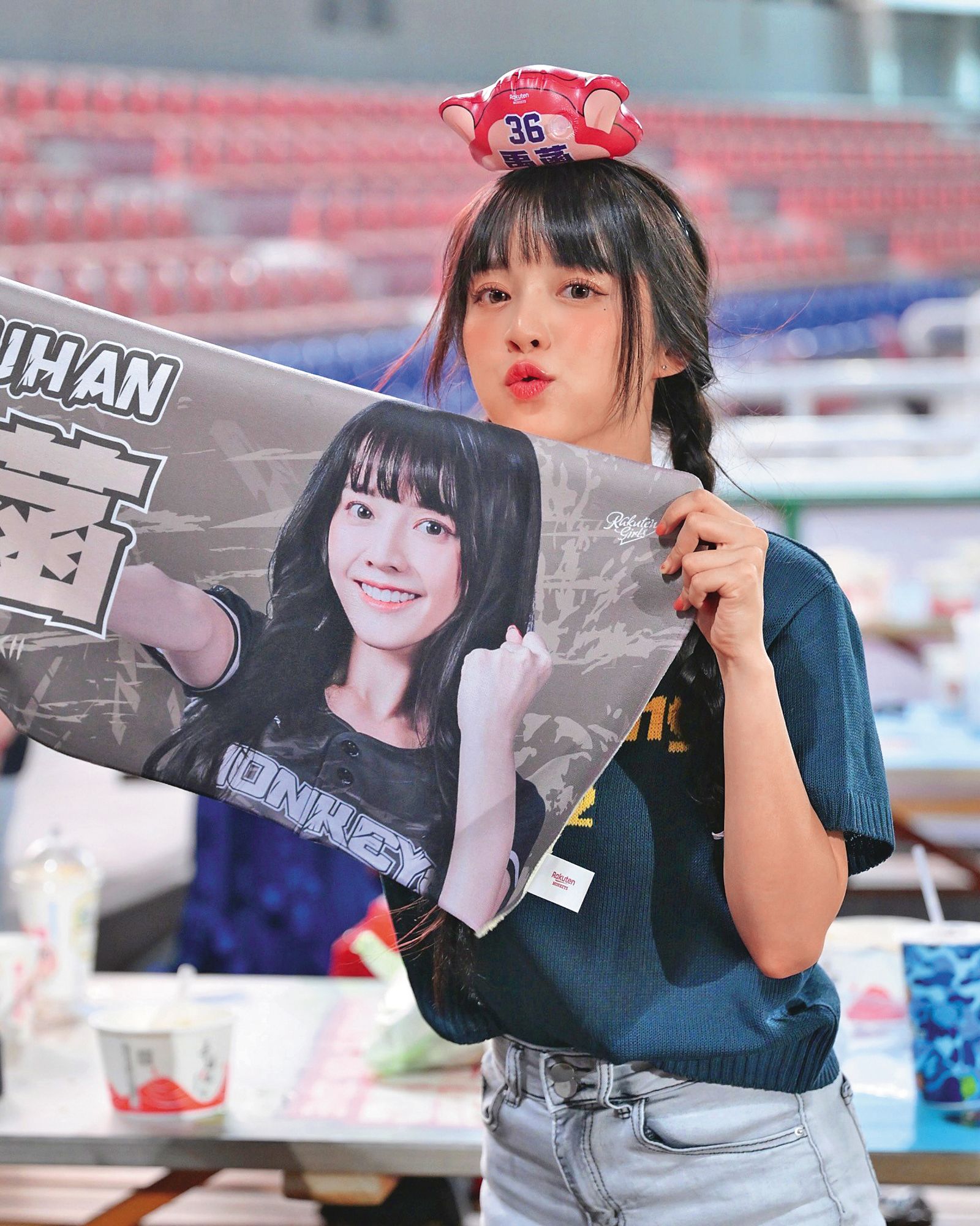 禹菡2023年參加樂天女孩徵選時，從25名參賽者中脫穎而出奪下冠軍