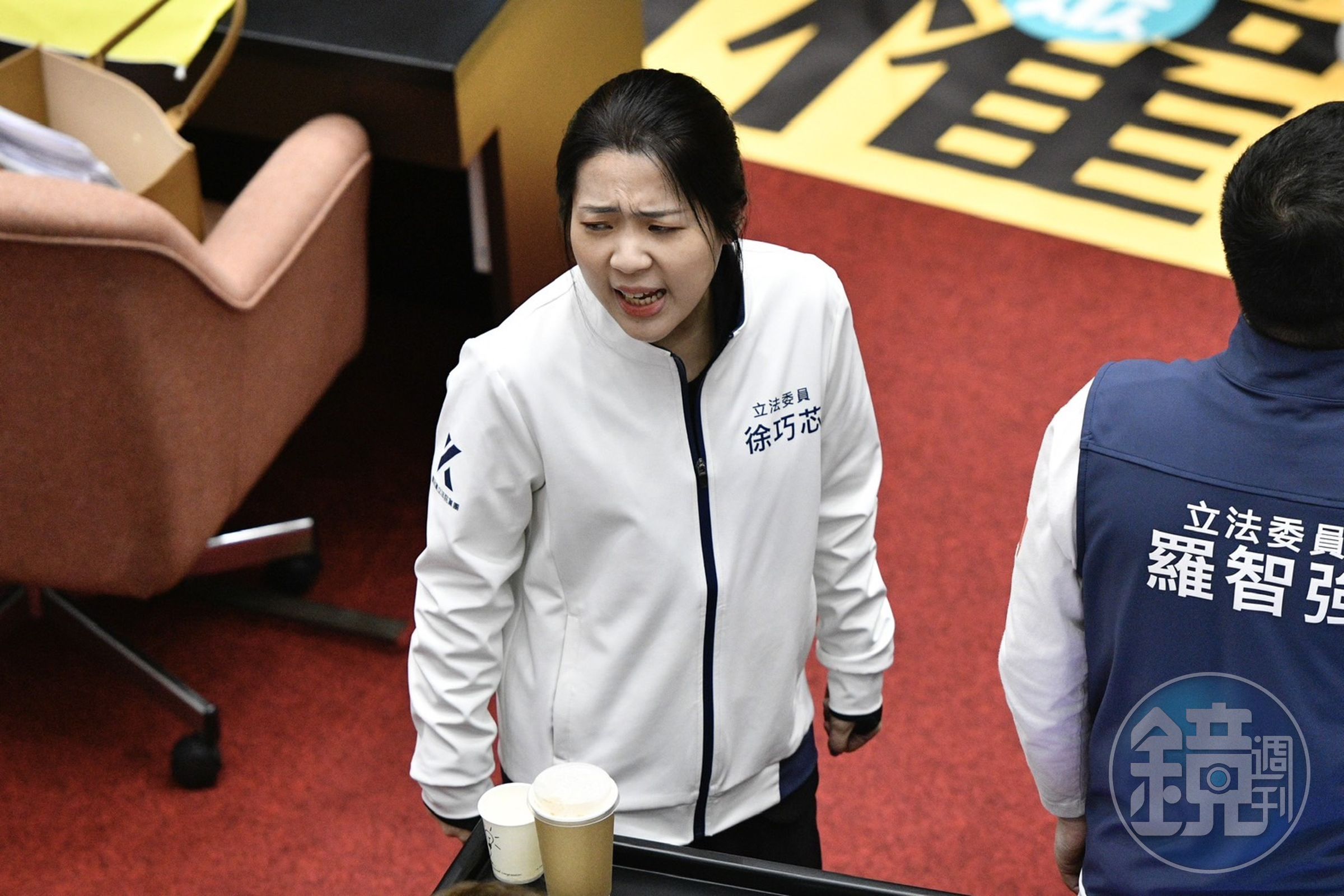 徐巧芯不認「蓄意」踹倒陳亭妃。