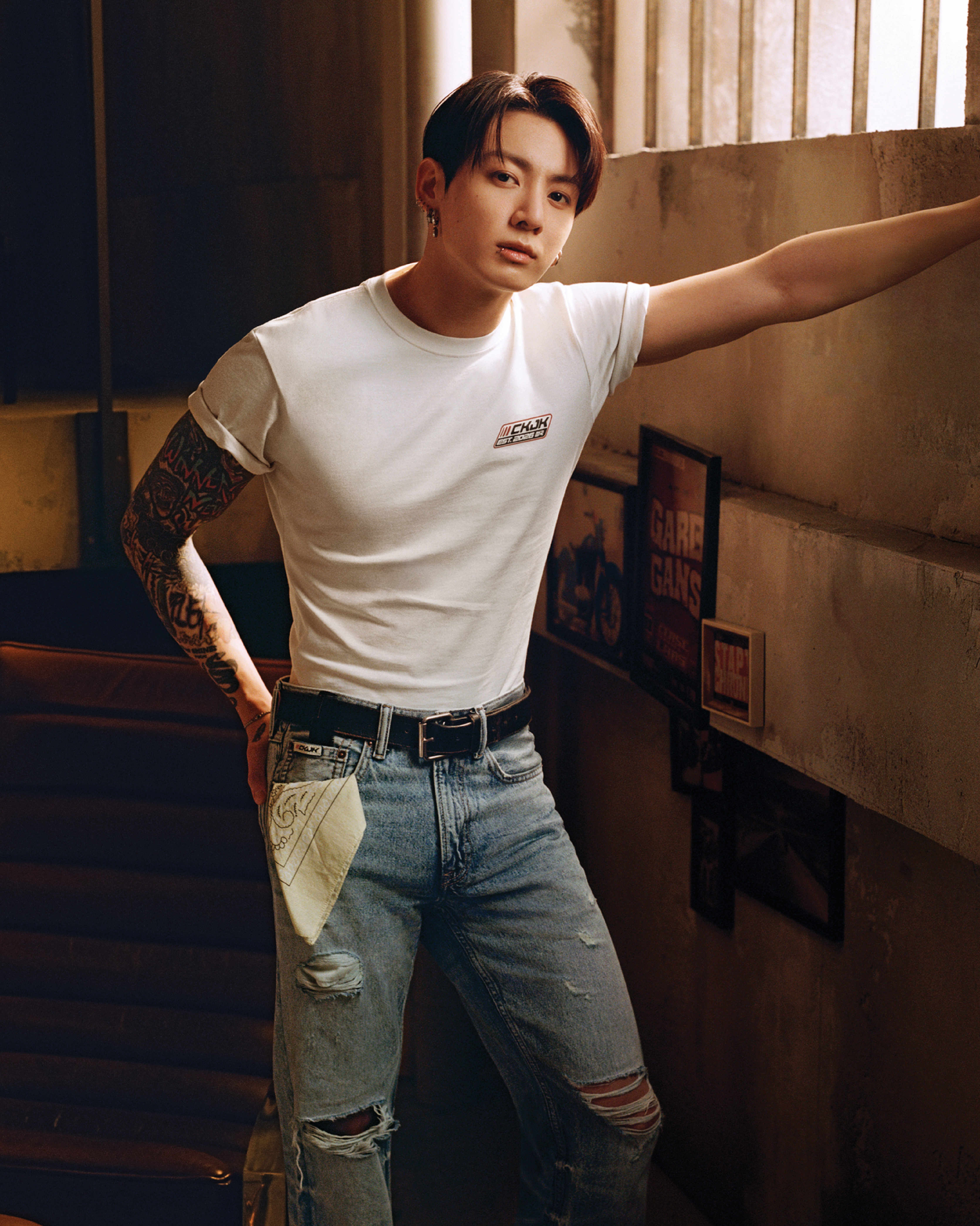 柾國透露限量聯名系列是很忠於他個人的真正風格。（Calvin Klein Taiwan提供）       