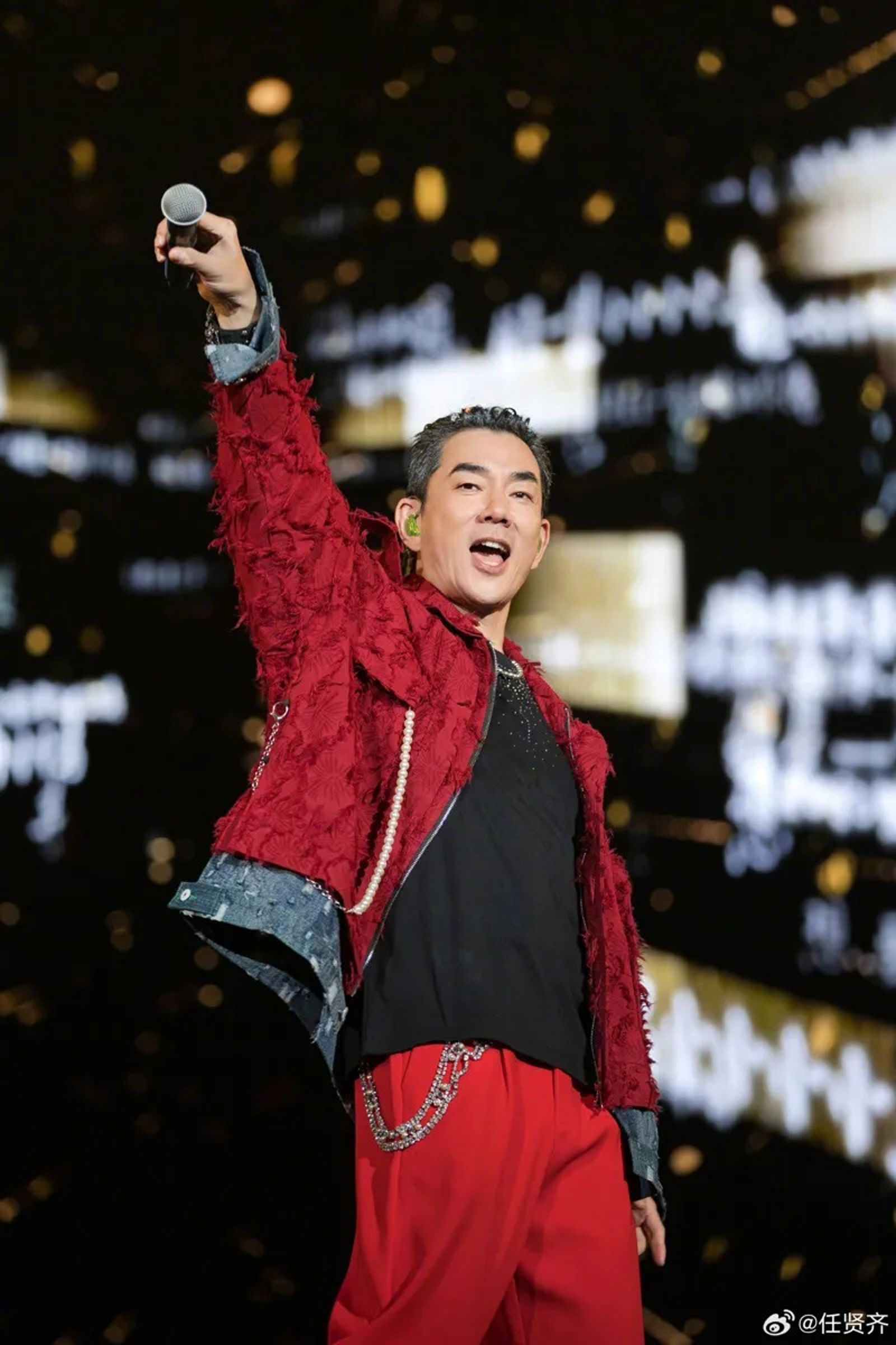 任賢齊「齊跡世界巡迴演唱會」目前總場次已達153場，是他個人開唱之最。（任賢齊微博）