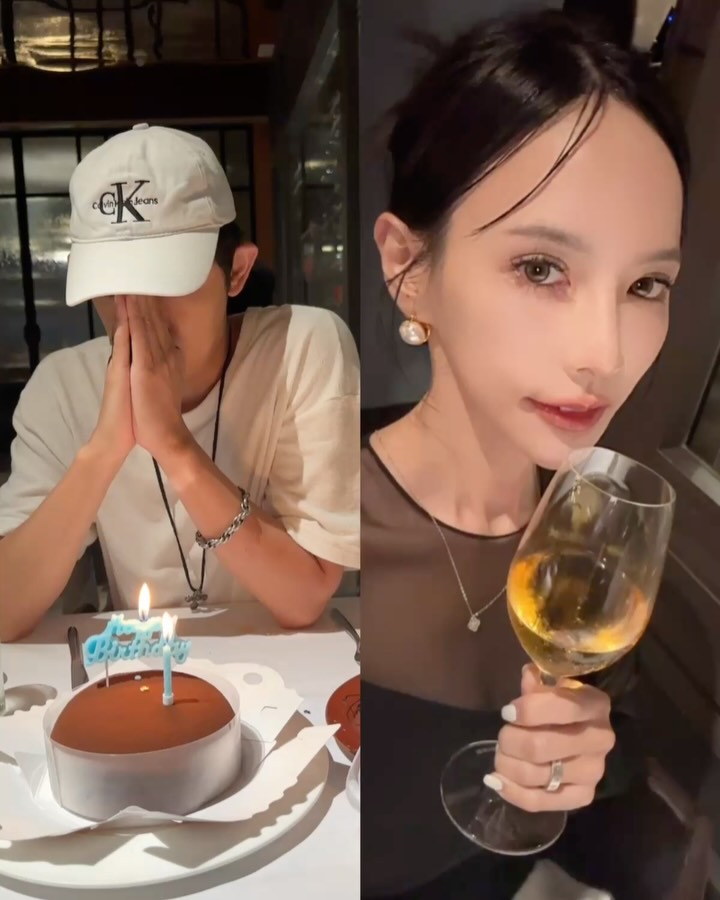 敖犬秀夫妻恩愛,卻被網友歪樓要小心棒棒堂成員王子。(翻攝敖犬、發發 IG)