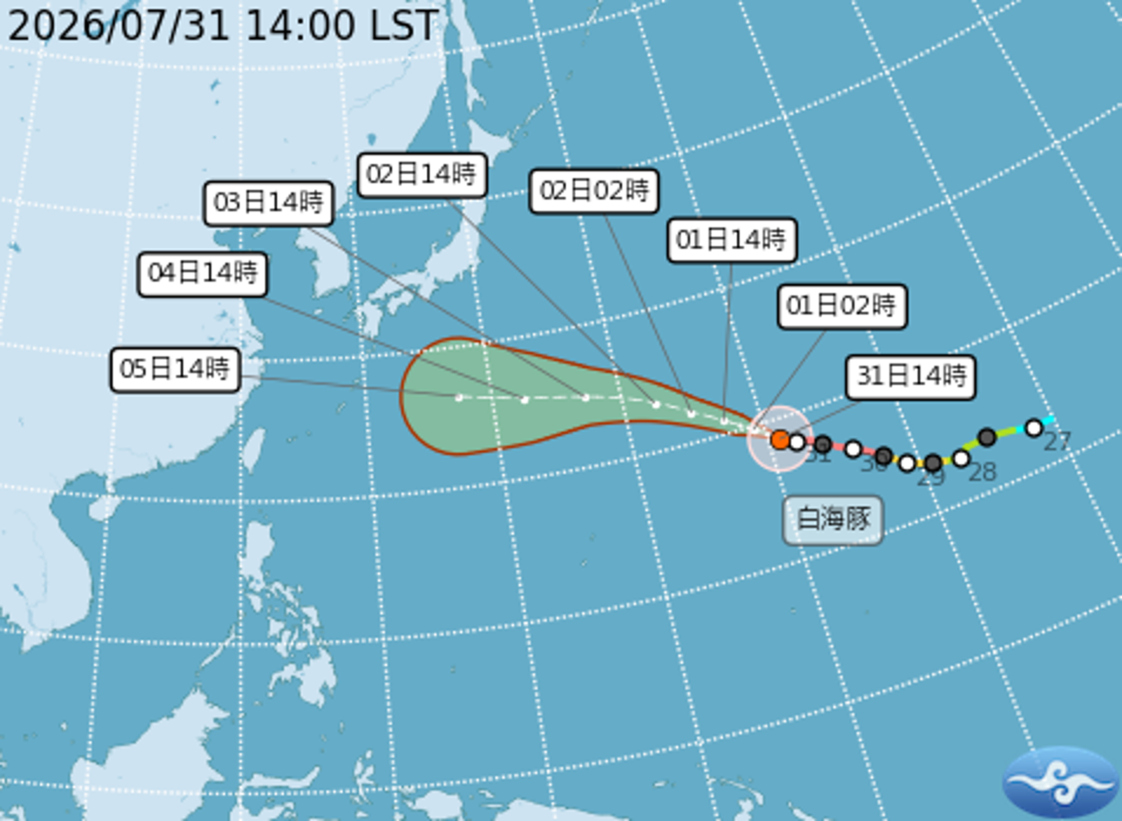 強颱白海豚「雙眼牆結構曝光」!1狀況將迎第4次巔峰 暴風圈恐再長大