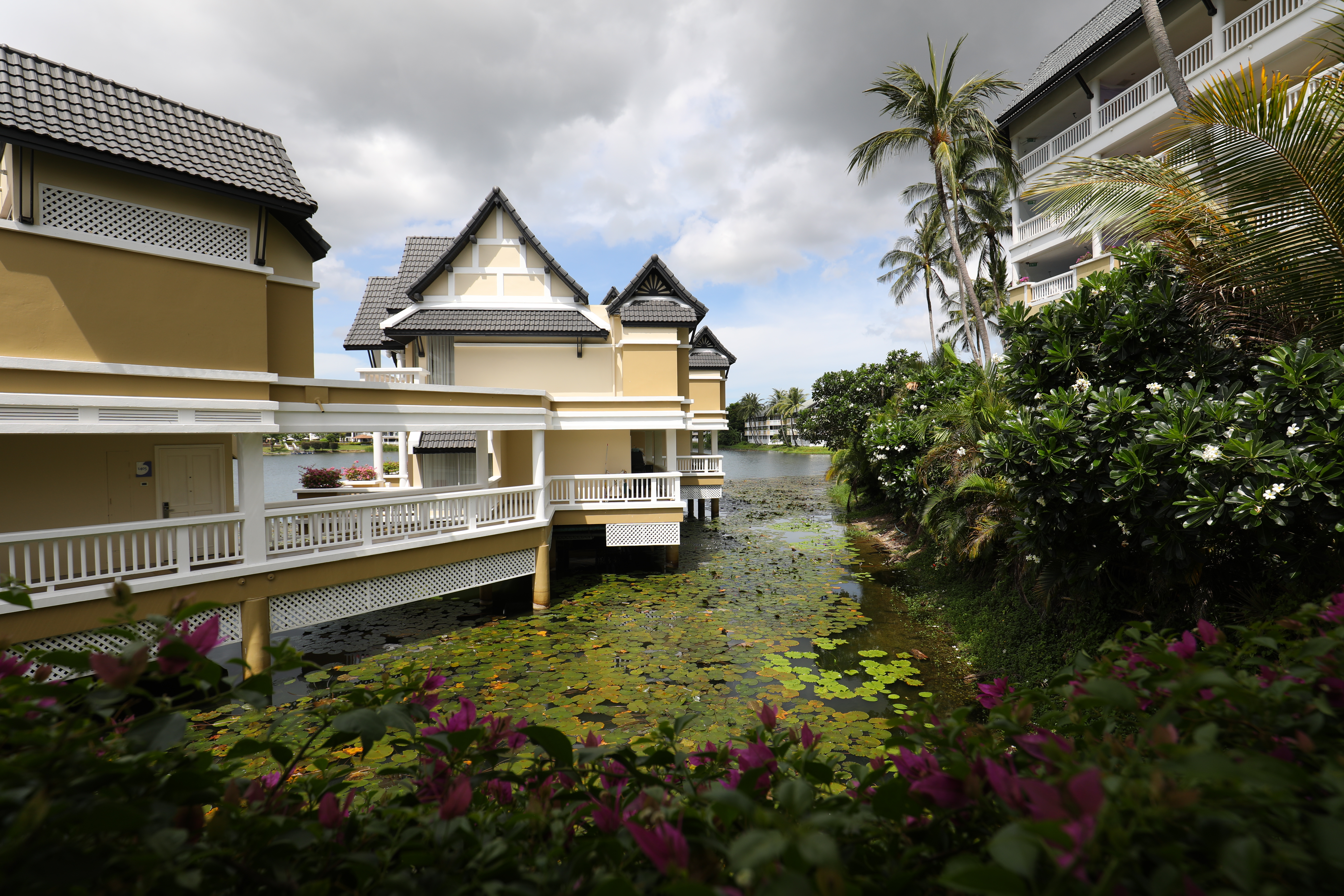 「Angsana Laguna Phuket」共有377間房，湖景房能眺望波光粼粼的水色美景。