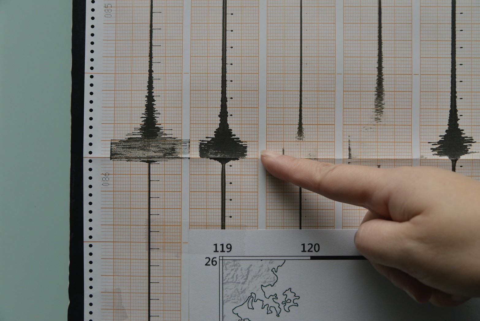 氣象署說明，今天午後嘉義縣中埔鄉一連串地震，是受板塊擠壓所致。（示意圖，本刊資料照）