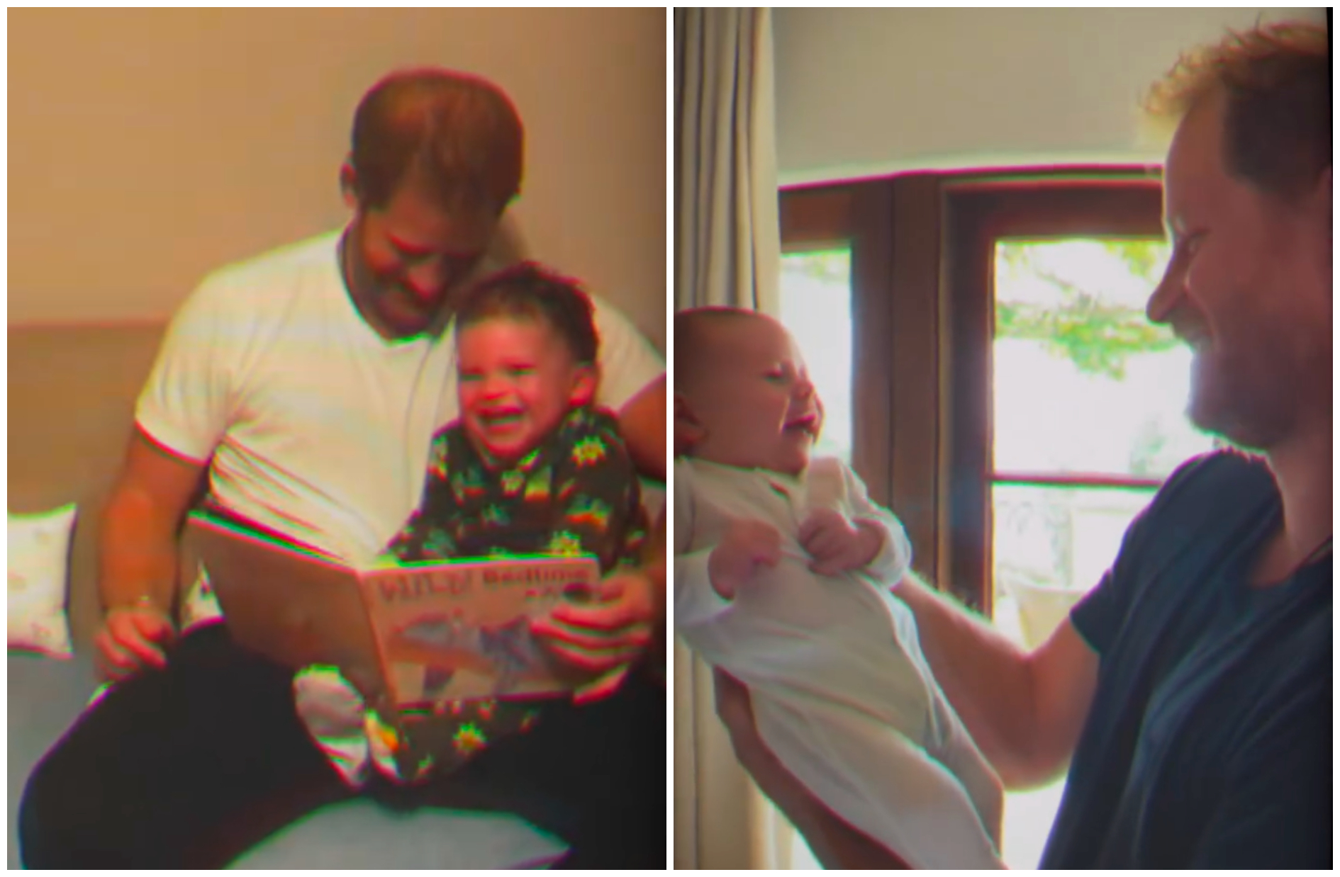 哈利王子陪兒女成長的珍貴畫面。（翻攝meghan IG）