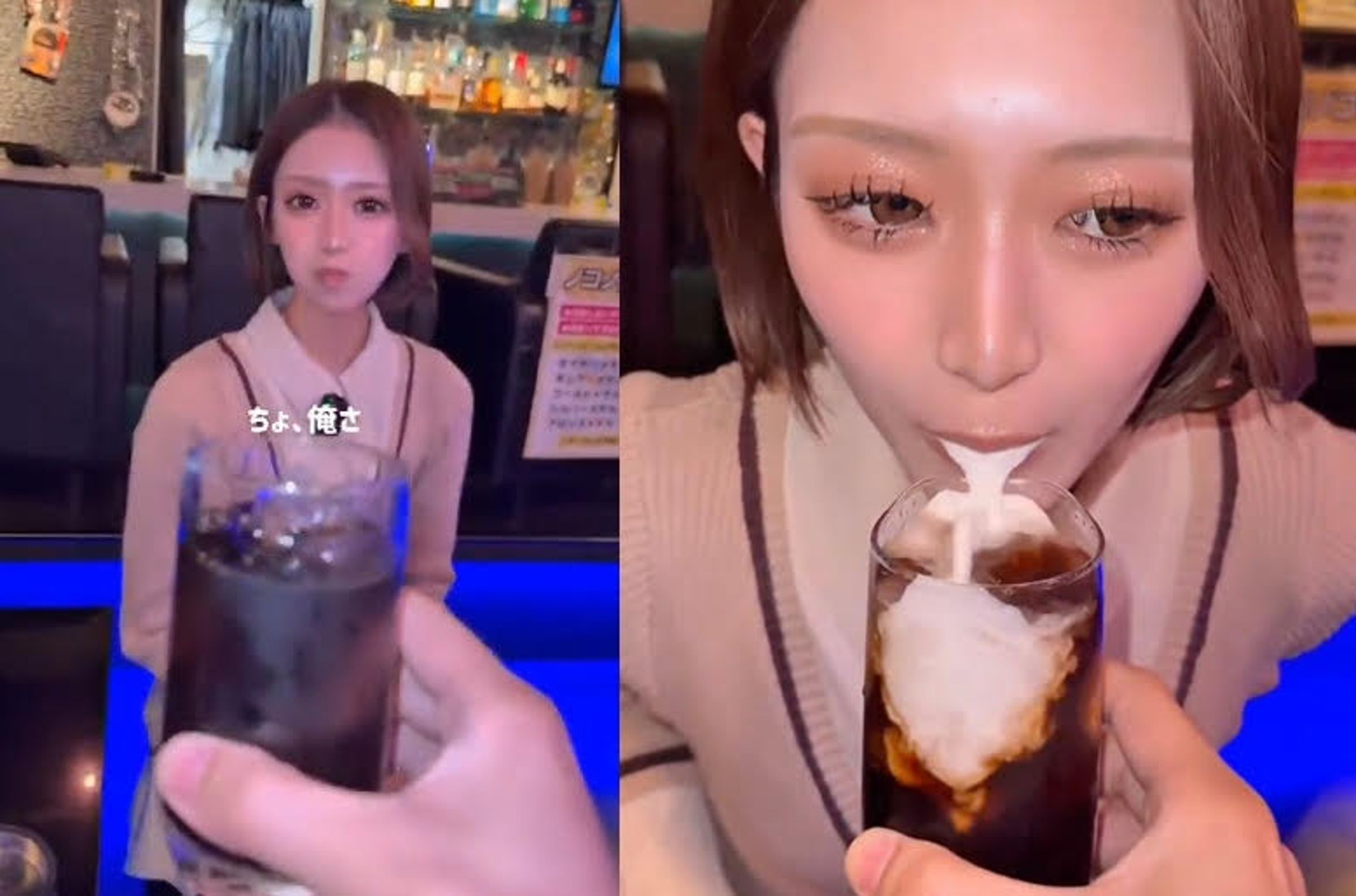 店員澄清這段惡搞影片只是為了衝流量,實際上是老闆假裝客人拍攝。(翻攝X@tkzwgrs)