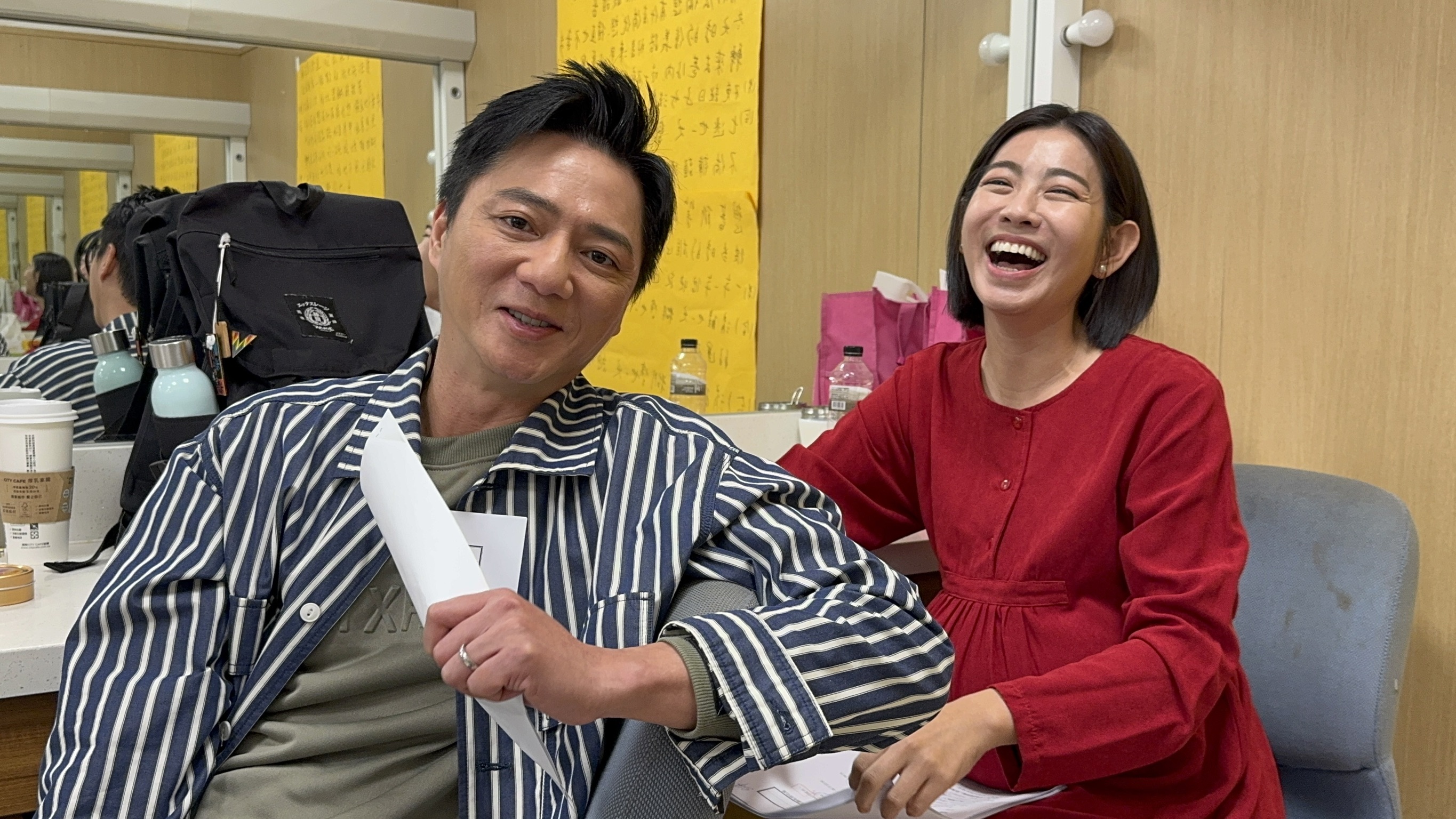 藍葦華跟米可白在《好運來》有情人終成眷屬，觀眾相當開心。（民視提供）