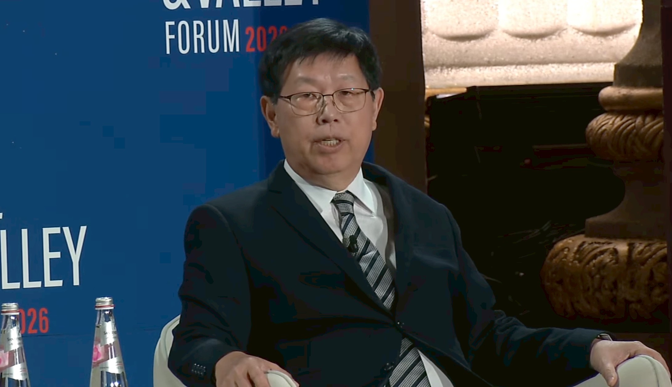 鴻海集團董事長劉揚偉赴美參加「國會山莊與矽谷論壇」（Hill & Valley Forum）。（鴻海提供）