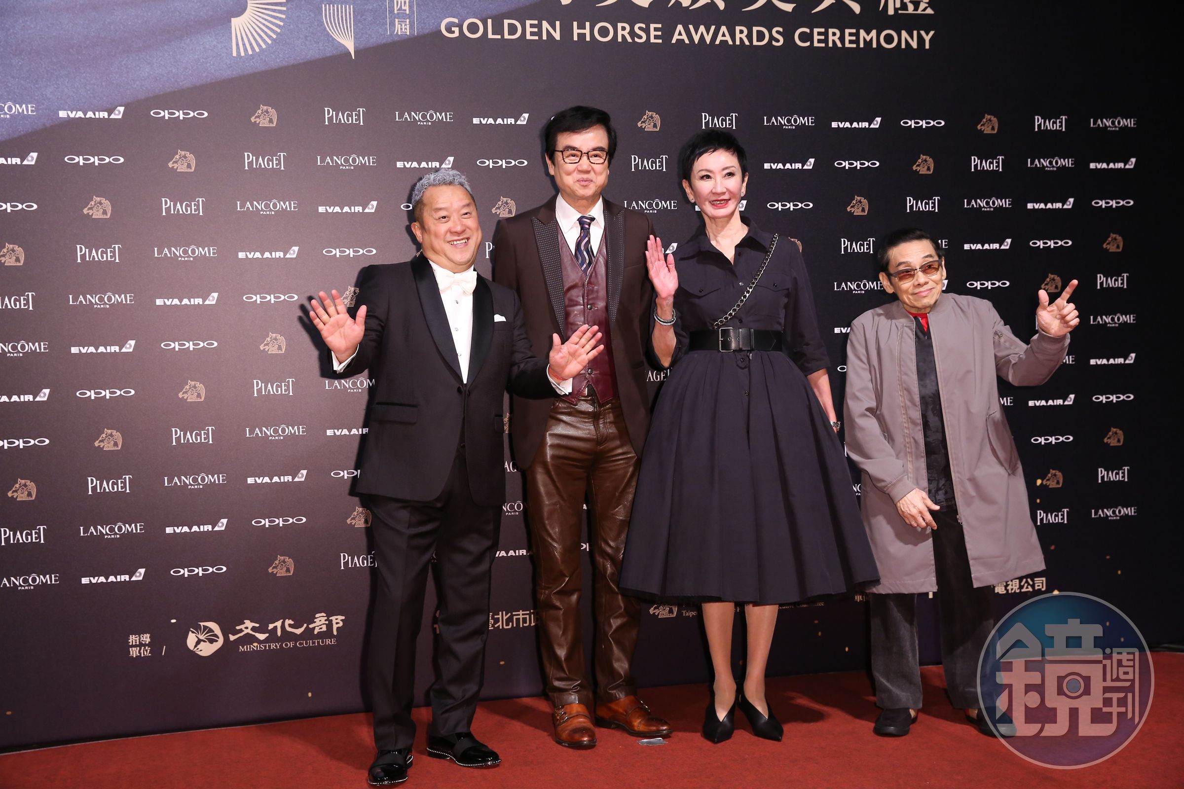 曾志偉、黃百鳴、施南生、泰迪羅賓在當時金馬主席張艾嘉力邀下出席金馬獎,並舉辦論壇,吸引大批影迷朝聖。(本刊資料照)