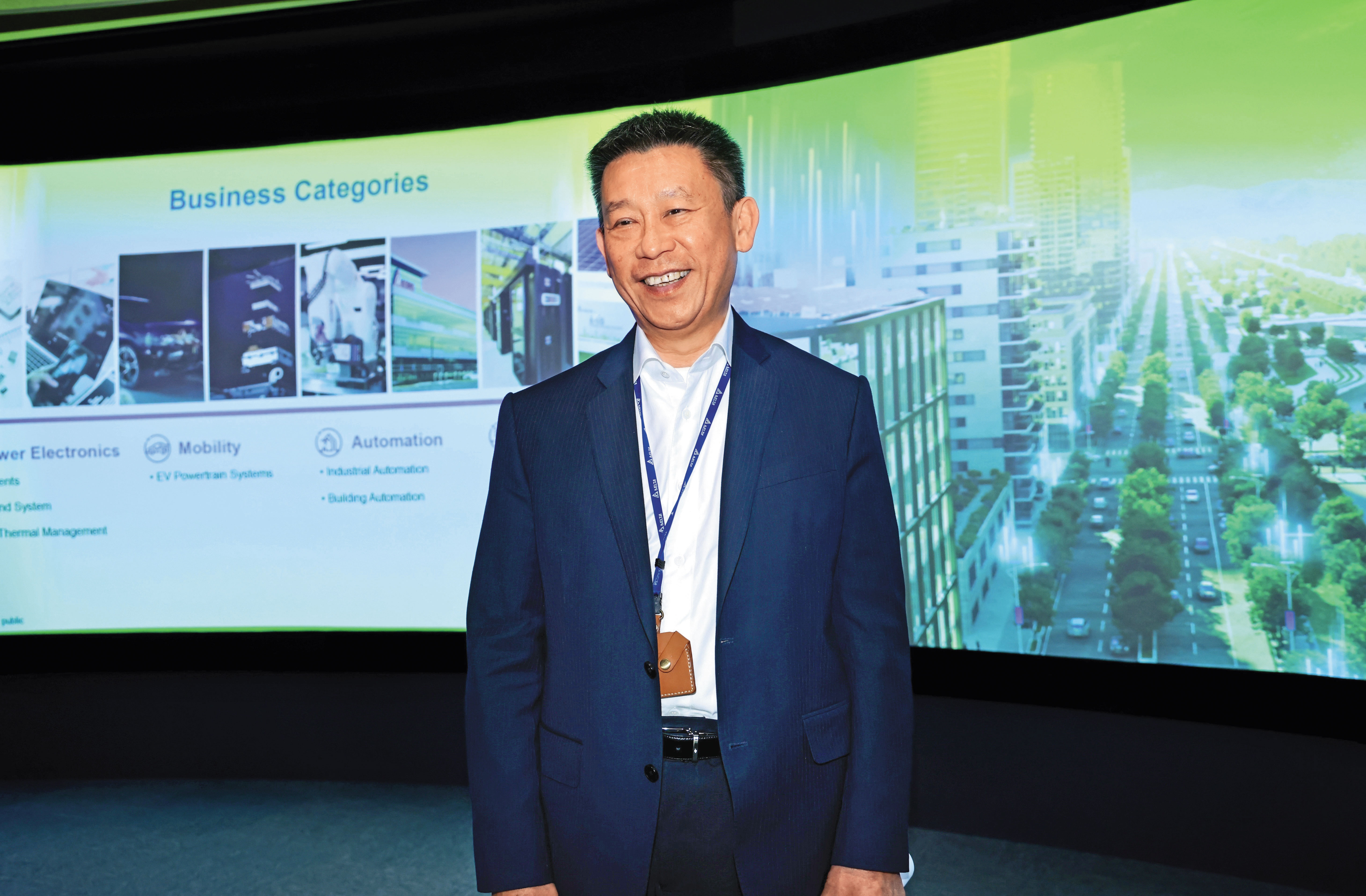 台達電2月26日舉行法說會，由董事長鄭平親自主持。