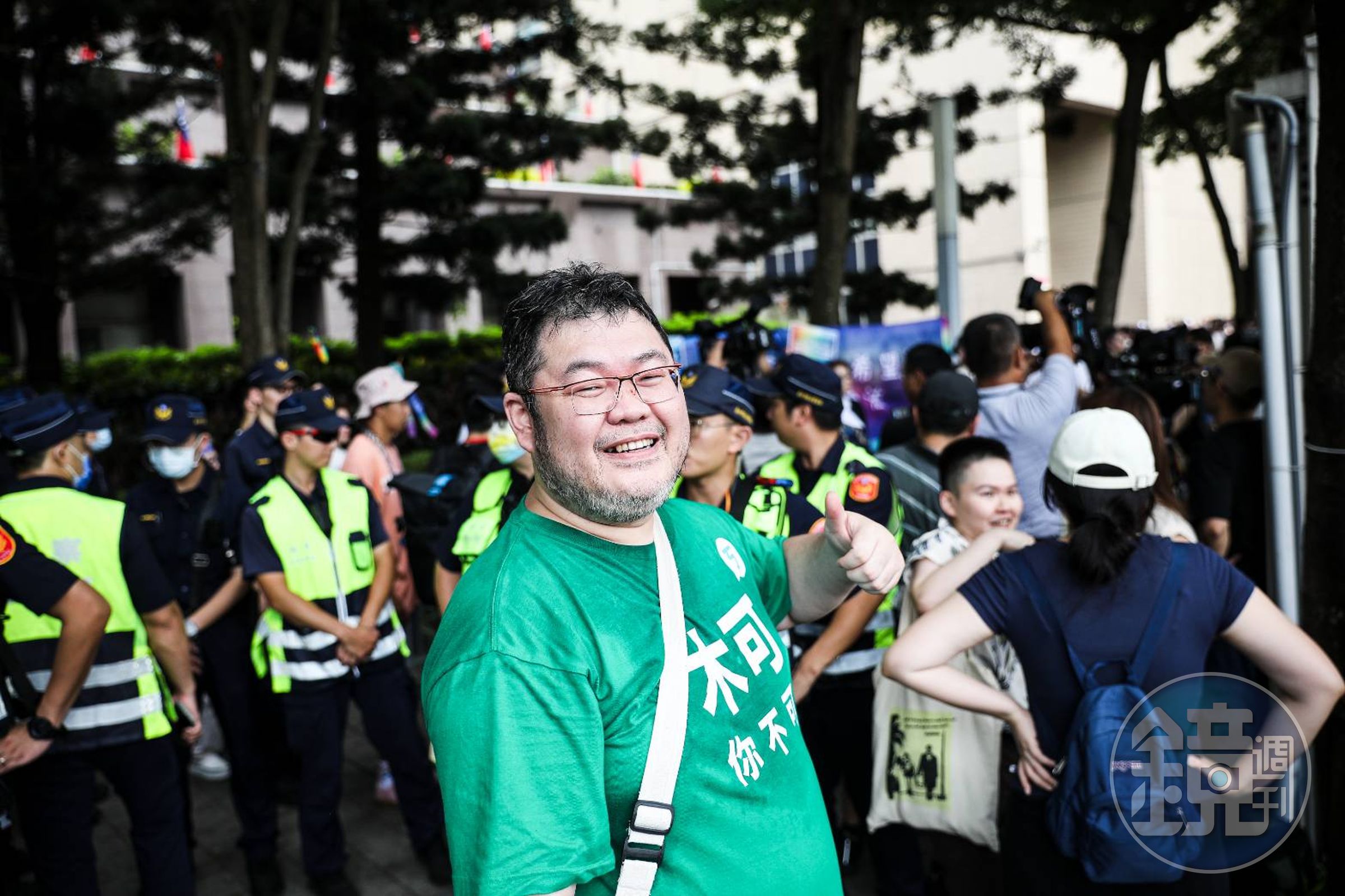 四叉貓參與同志遊行不忘透過服裝宣傳「木可」相關案件。
