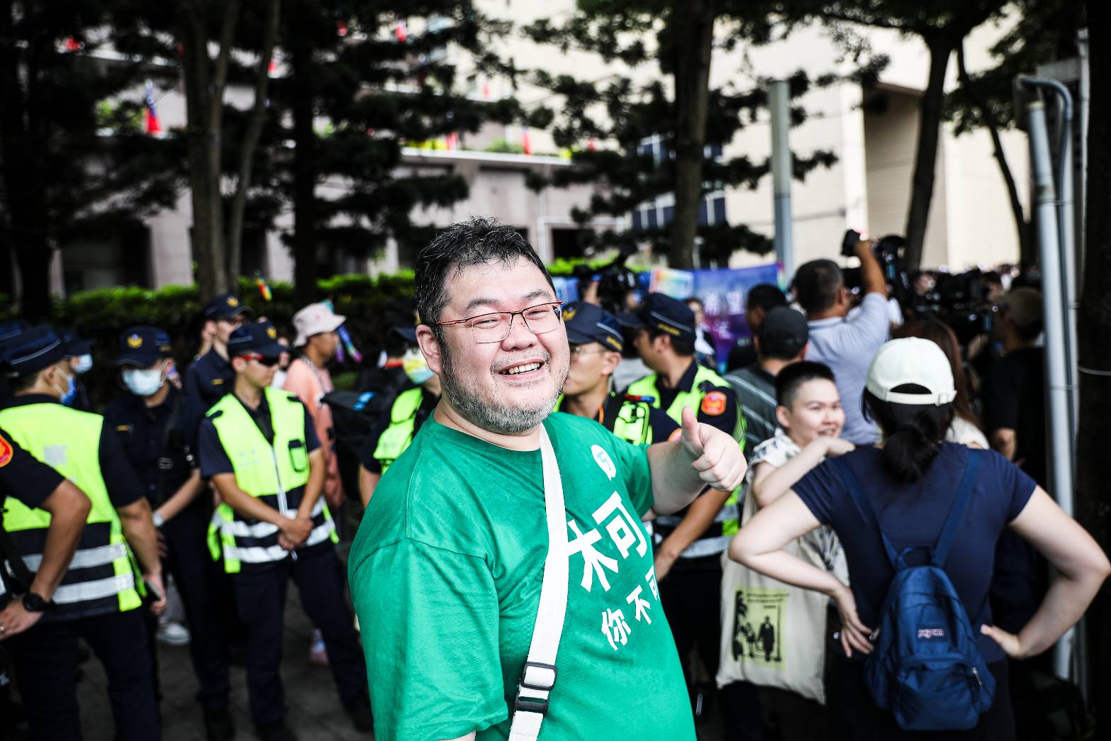 四叉貓參與同志遊行不忘透過服裝宣傳「木可」相關案件。