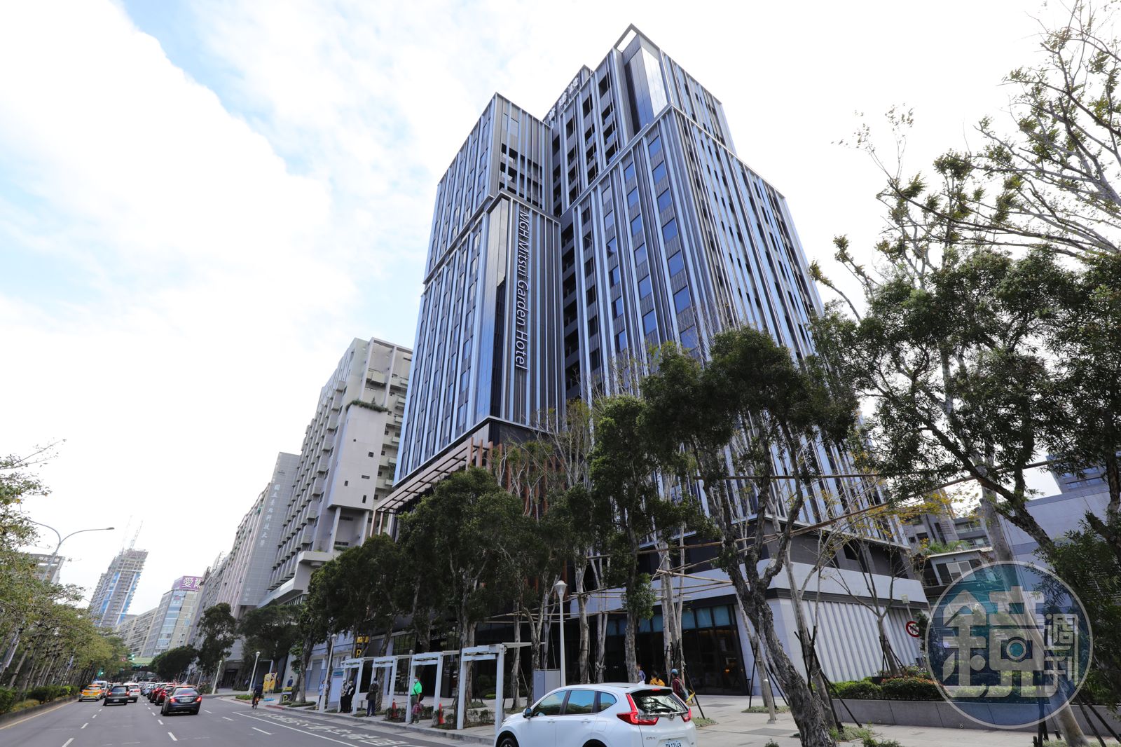 蔡錫全在宏普建設開發部時，操刀北市忠孝東路三段鑽石地段的投標案，現為和苑三井花園飯店。（本刊資料照）