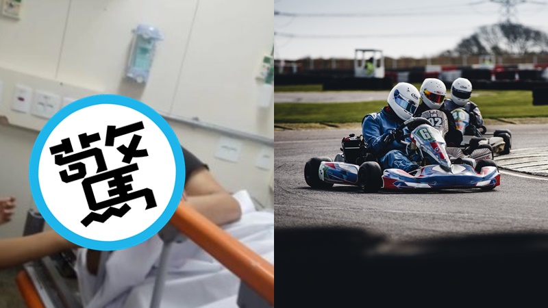 巴西一名少女日前去玩卡丁車，長髮意外被捲入引擎，近8成的頭皮瞬間被扯下。（左圖翻攝自X；右為示意圖，Pexels）