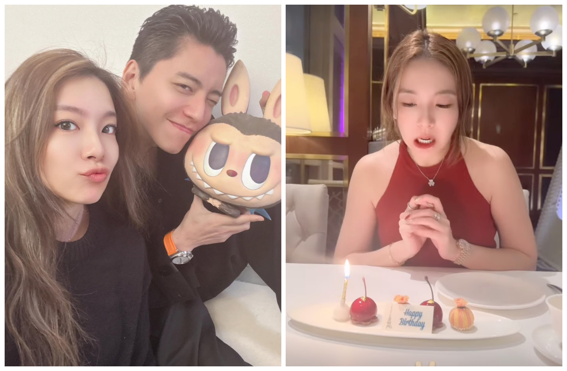 Claire在澳門過生日許願，願望疑似與王大陸案件有關。（翻攝clairewang714 IG）