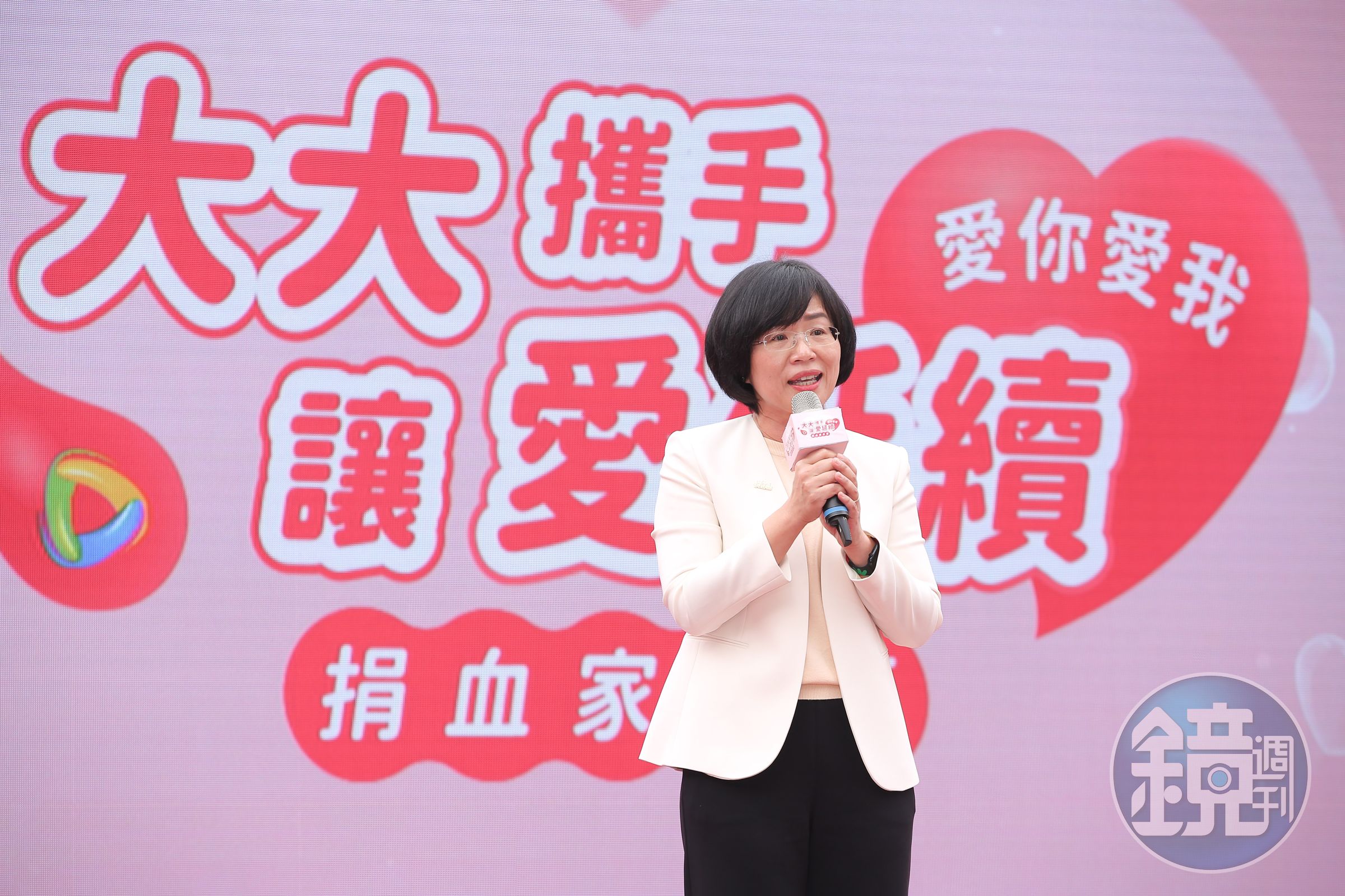 蘇巧慧，上台致詞時則感謝，大豐有線電視深耕地方，報導新北大小事，謝謝大大數位基金會再次舉辦這麼好的活動，凝聚大家的愛心。