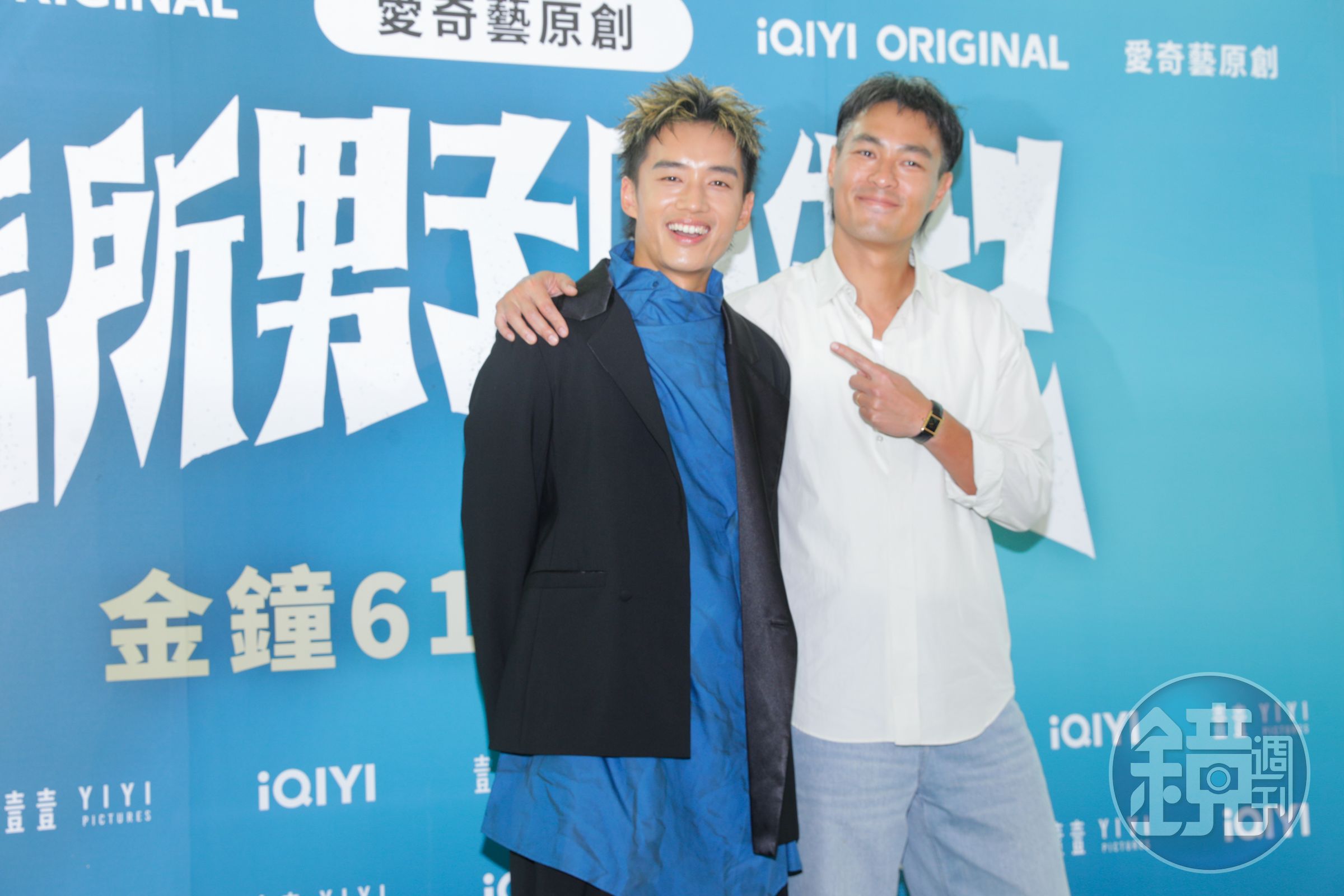 楊祐寧（左）、陳澤耀（右）主演的《監所男子囚生記》入圍本屆金鐘獎11項大獎，兩人今（20日）與導演高炳權出席入圍茶會，對作品表現信心十足。