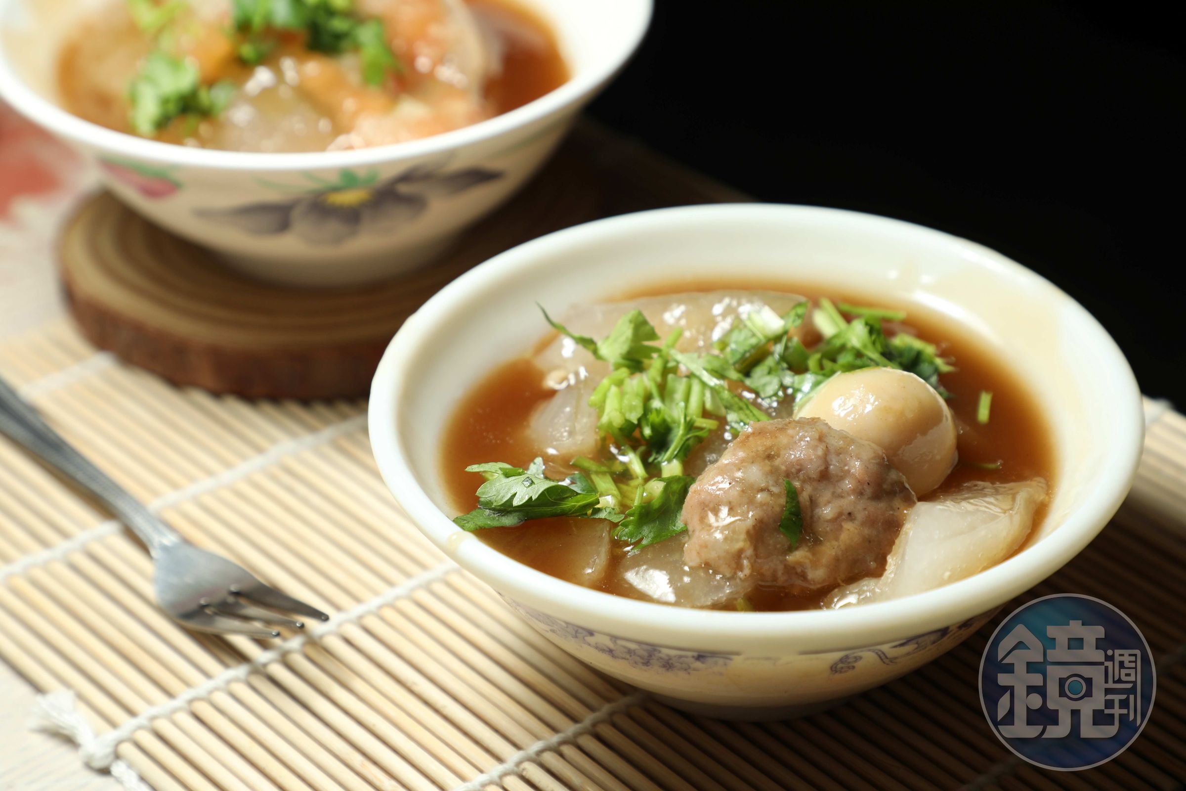 達仔仙的「肉圓」粉皮軟Q，餡料豐富，讓人想一吃再吃。（45元／份）