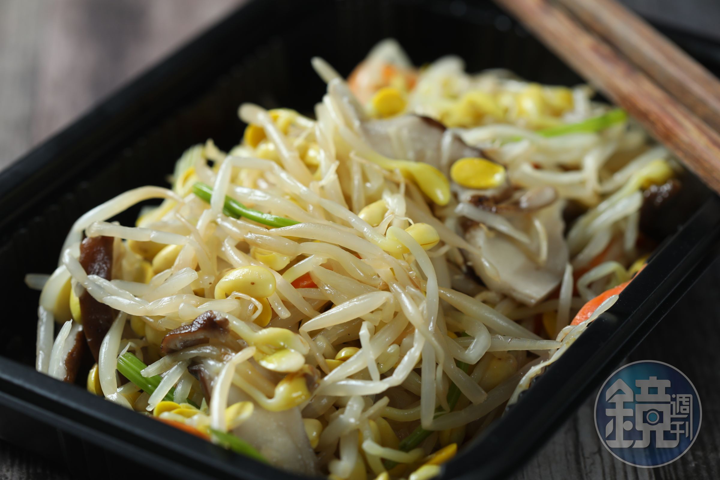 「黃豆芽」清爽可口。（100元／盒）