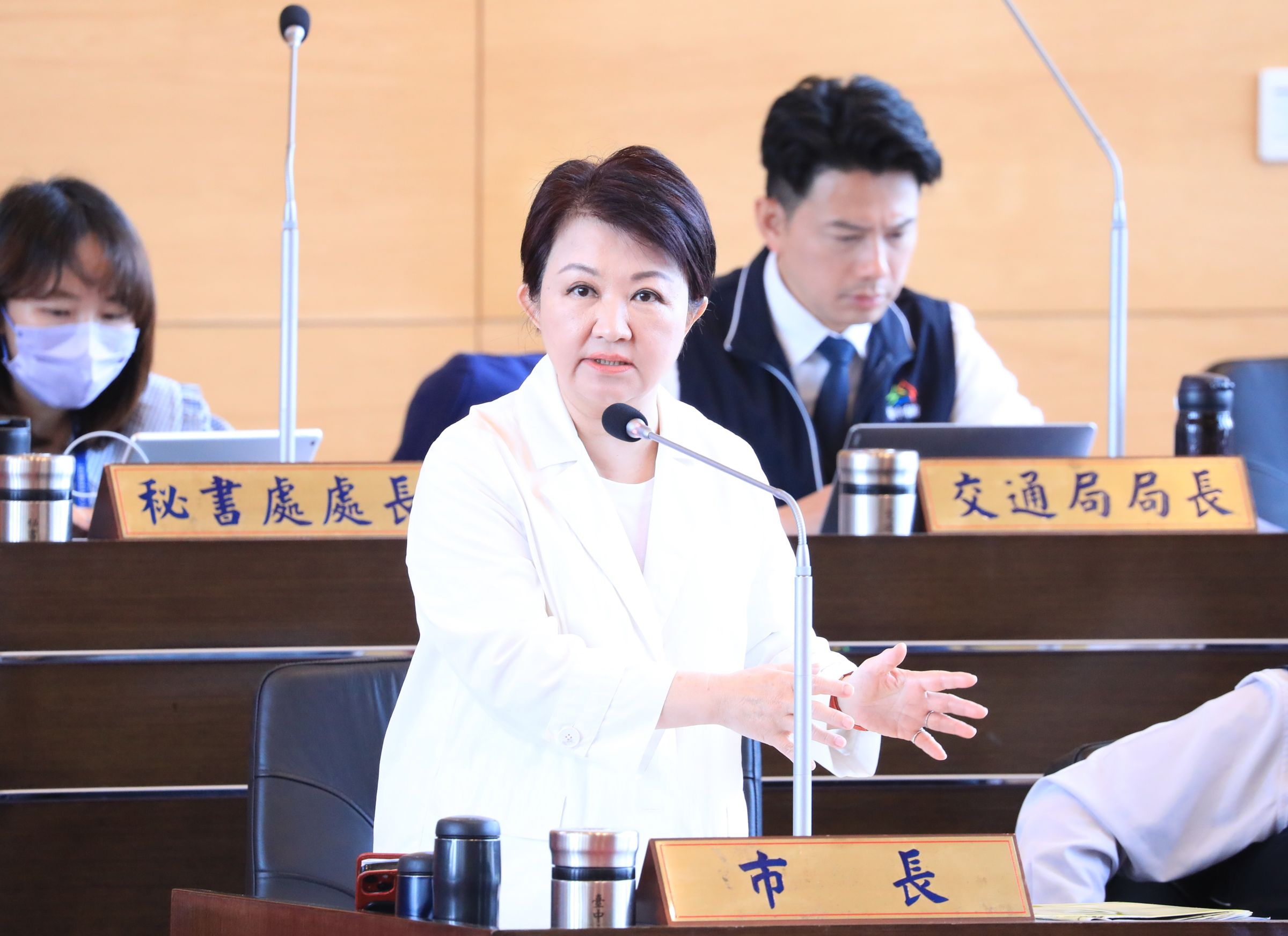 台中市長盧秀燕滿意度為六都第一。（台中市政府提供）