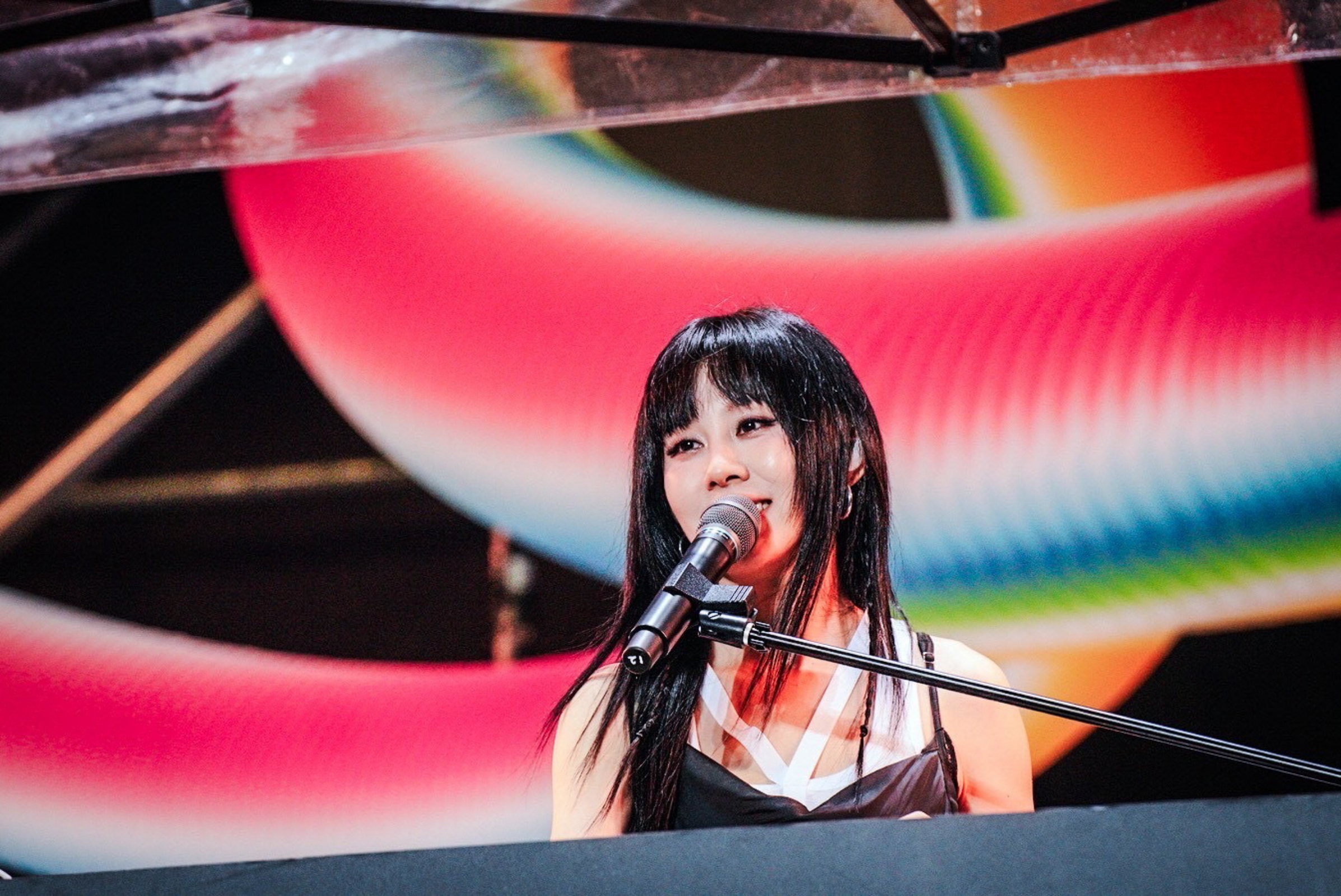 白安到小琉球參與「琉住你音樂會」，許願想看海龜。（相信音樂提供）