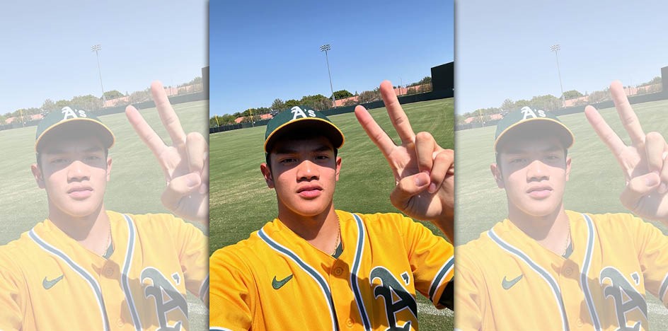 林維恩旅美後奪下首場勝利，他在社群和粉絲分享喜悅。（翻攝自Threads@linweien_）